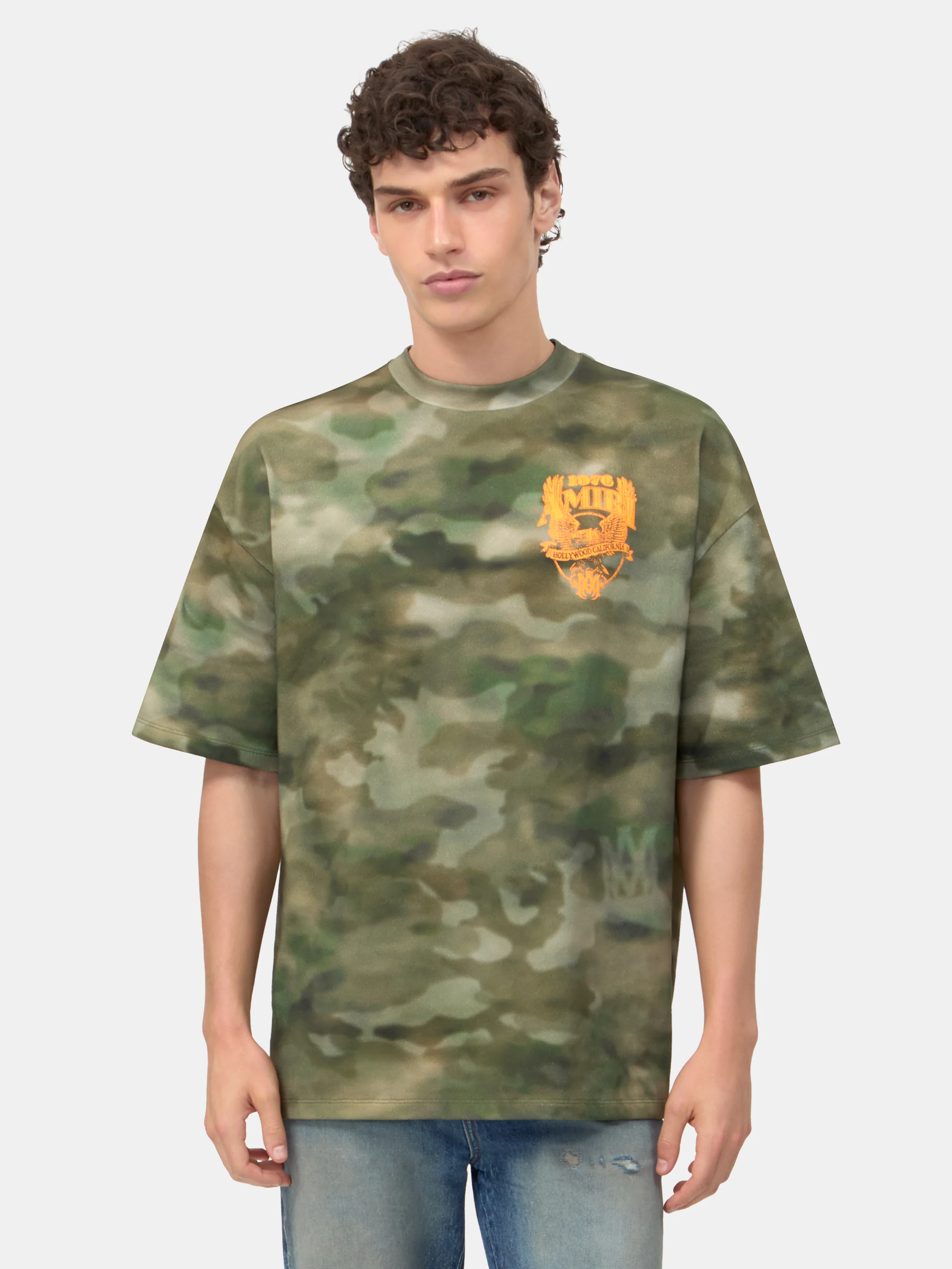 AMIRI EAGLE OVERSIZED TEE - Camo - Image 3