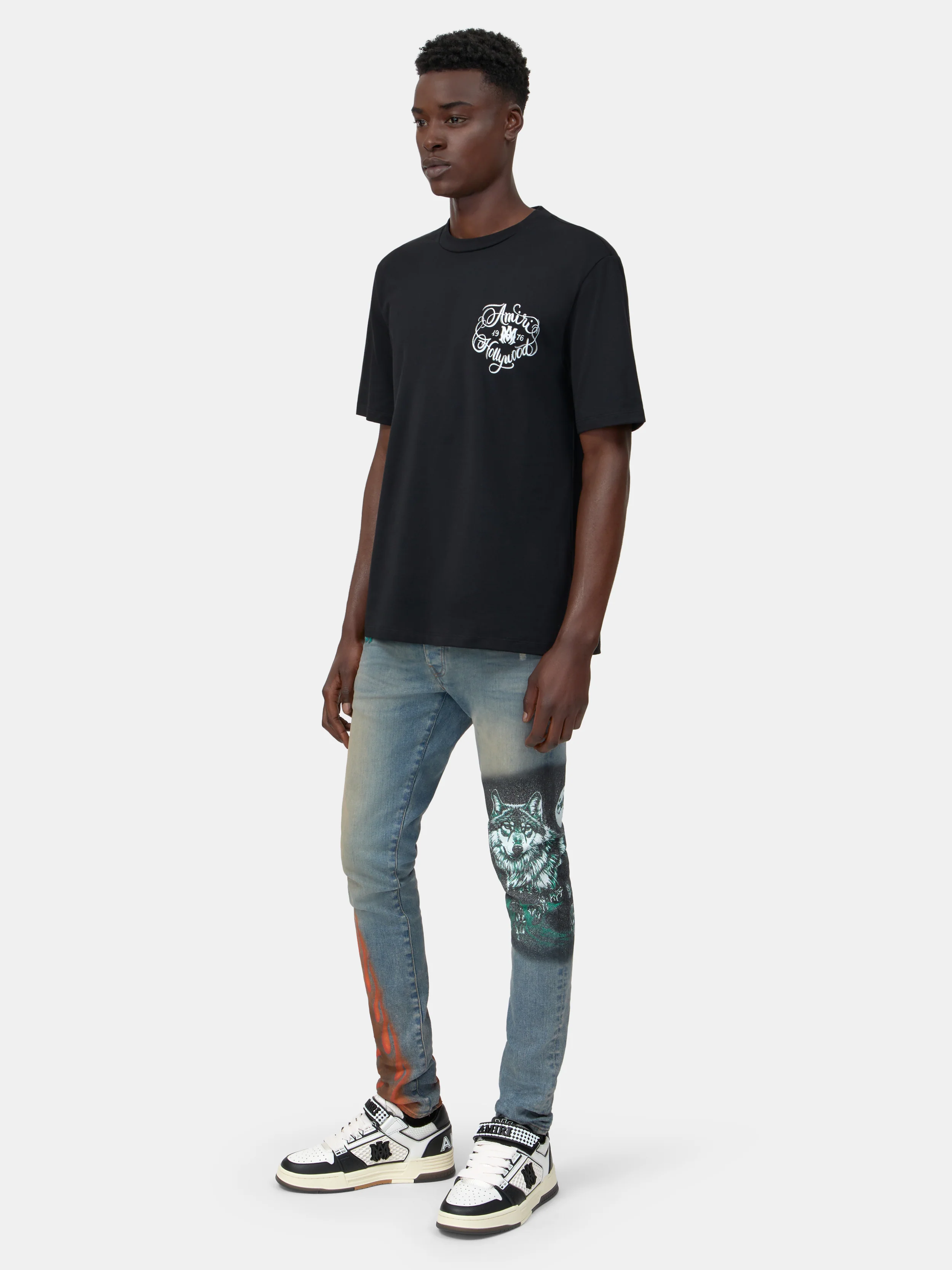 AMIRI HOLLYWOOD TEE - Black - Image 3