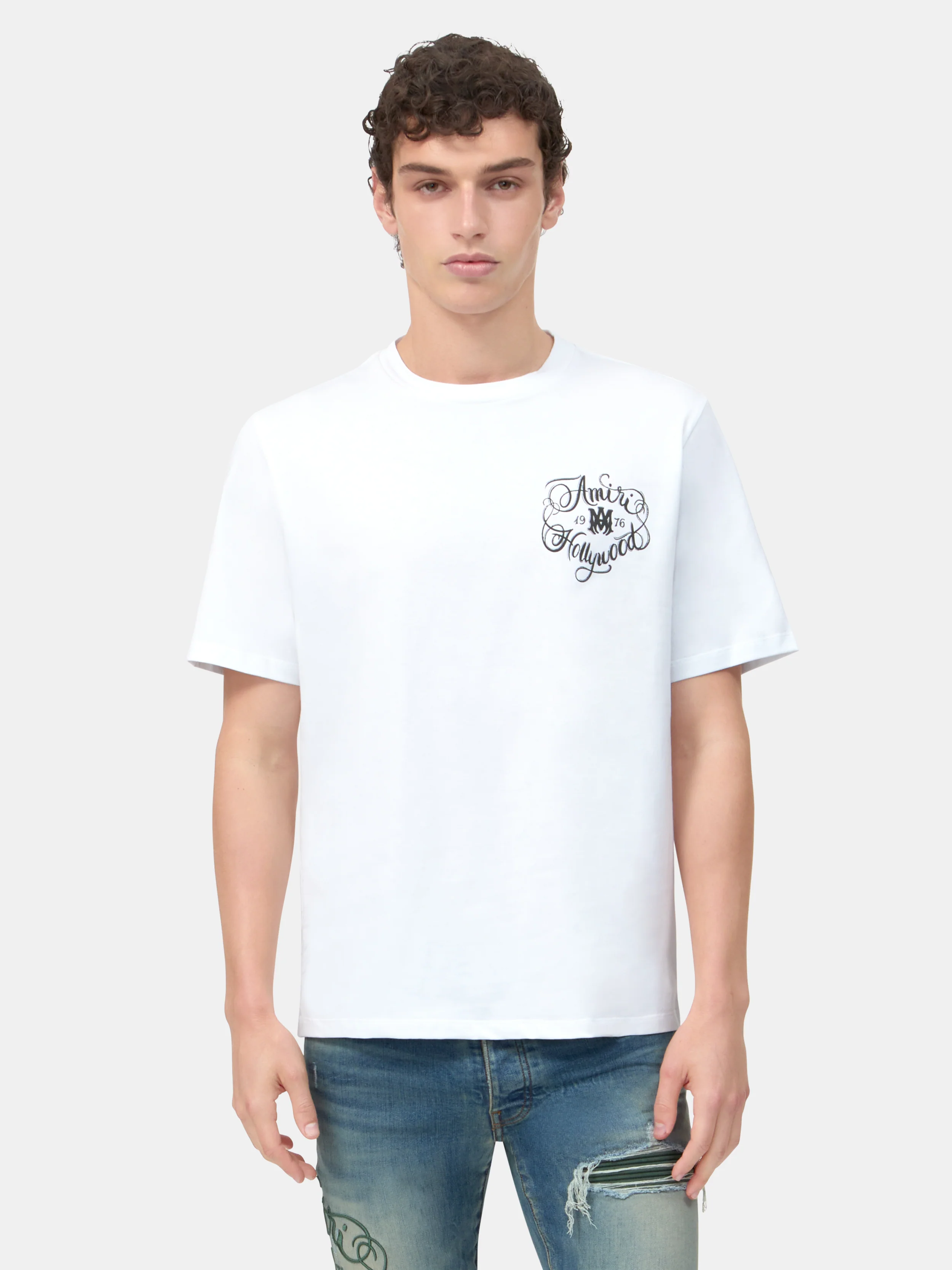 AMIRI HOLLYWOOD TEE - White - Image 3