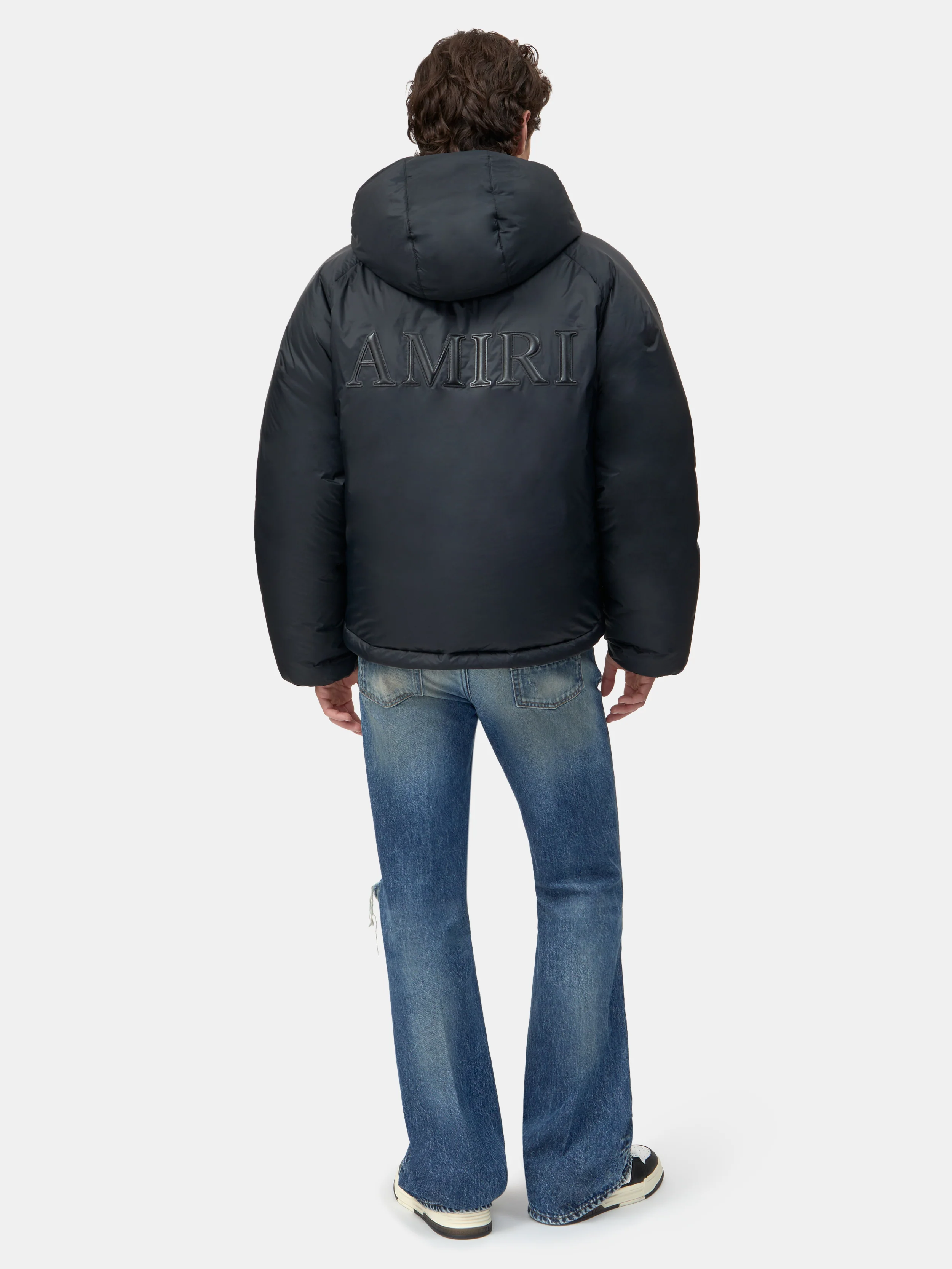 AMIRI HOODED DOWN JACKET - Black - Image 4