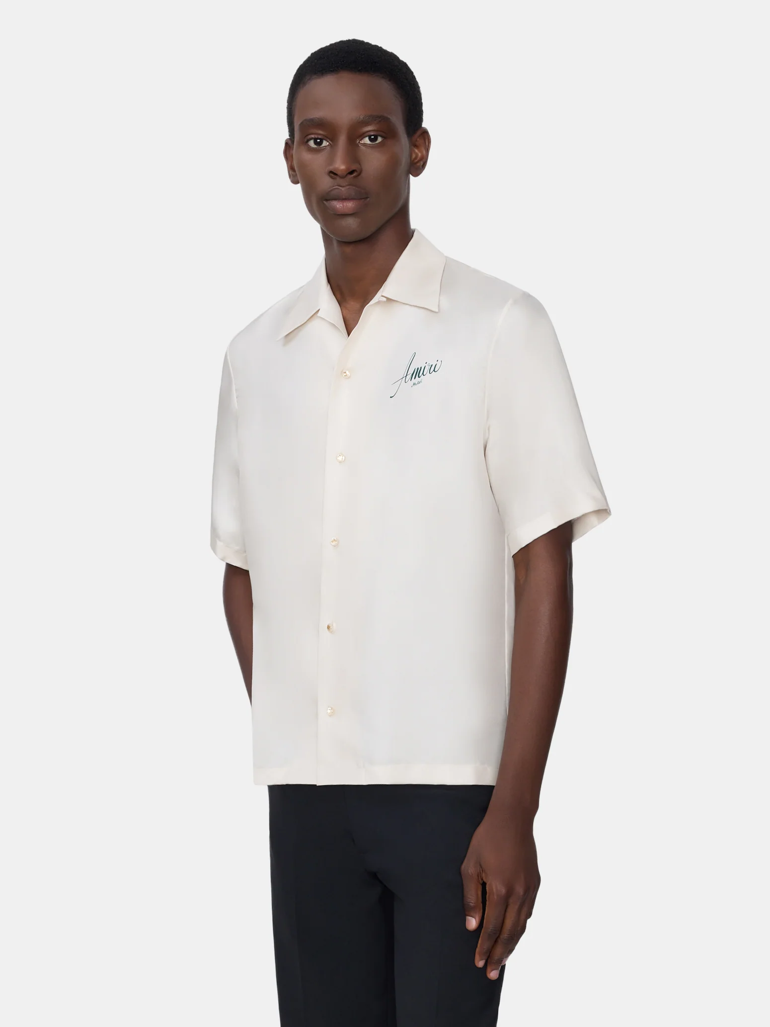 AMIRI HOTEL BOWLING SHIRT - ALABASTER - Image 3