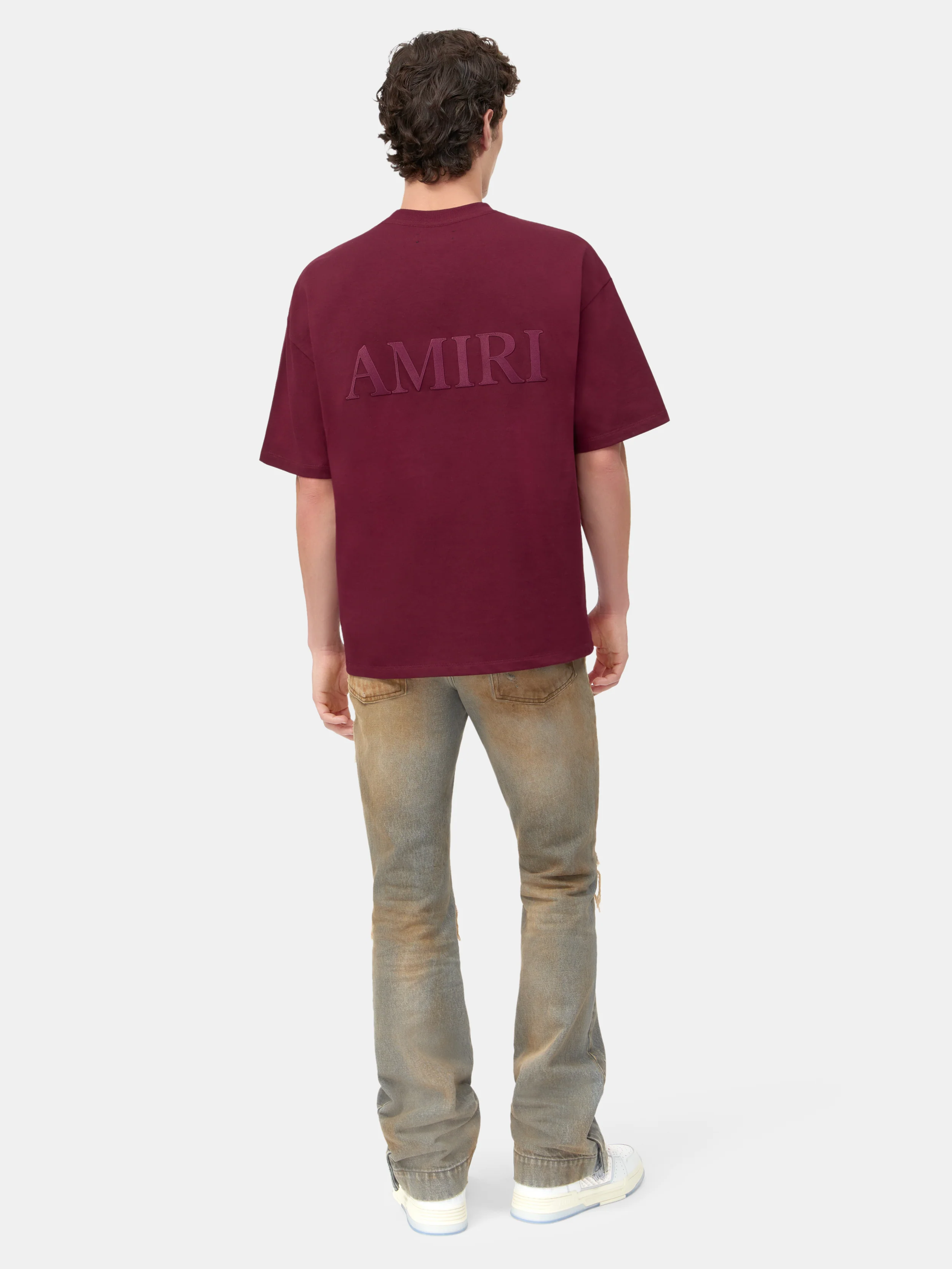 AMIRI OVERSIZED TEE - Aged Port - Image 4