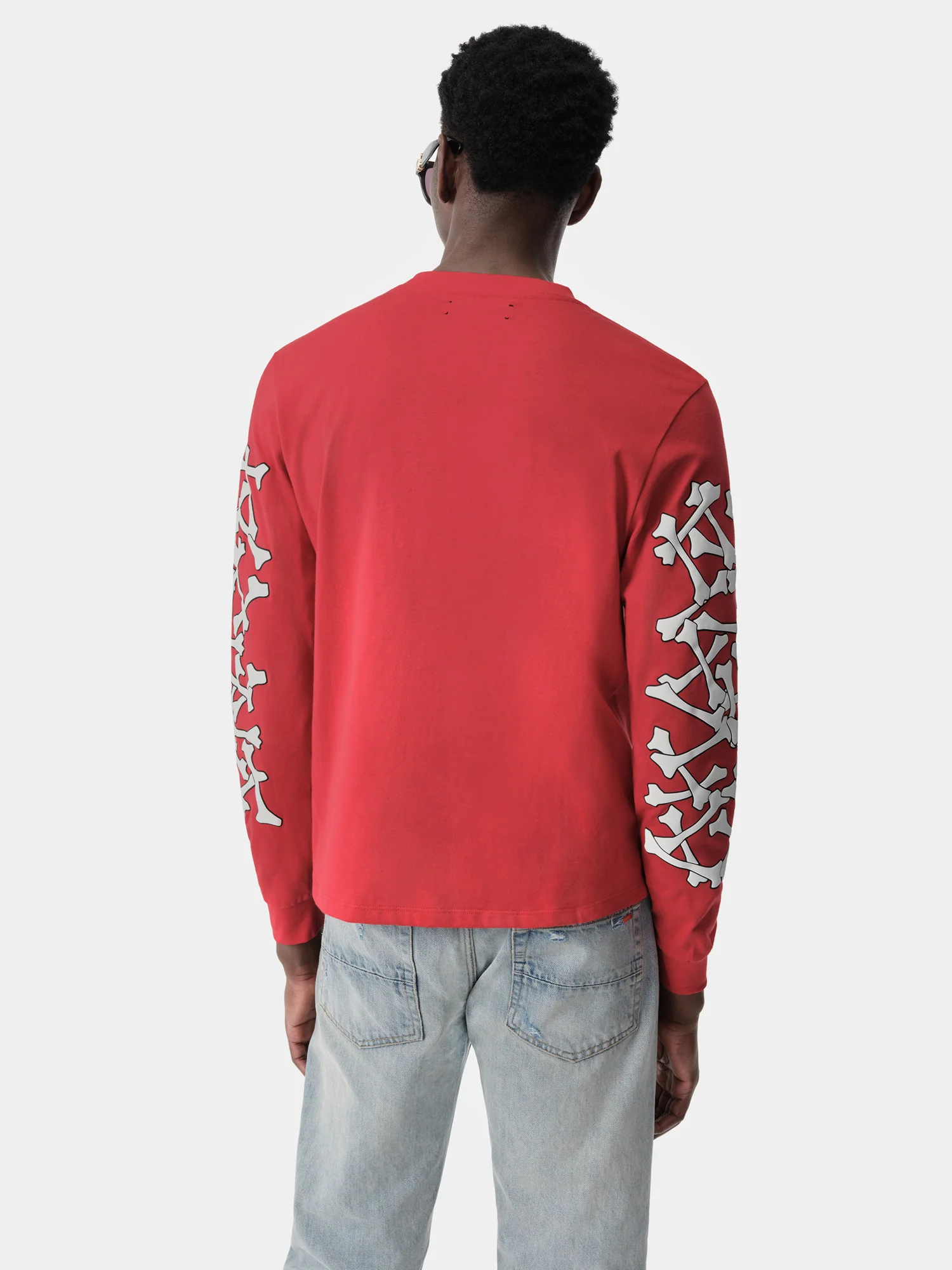 BONES STACKED LONG SLEEVE TEE - Red - Image 5