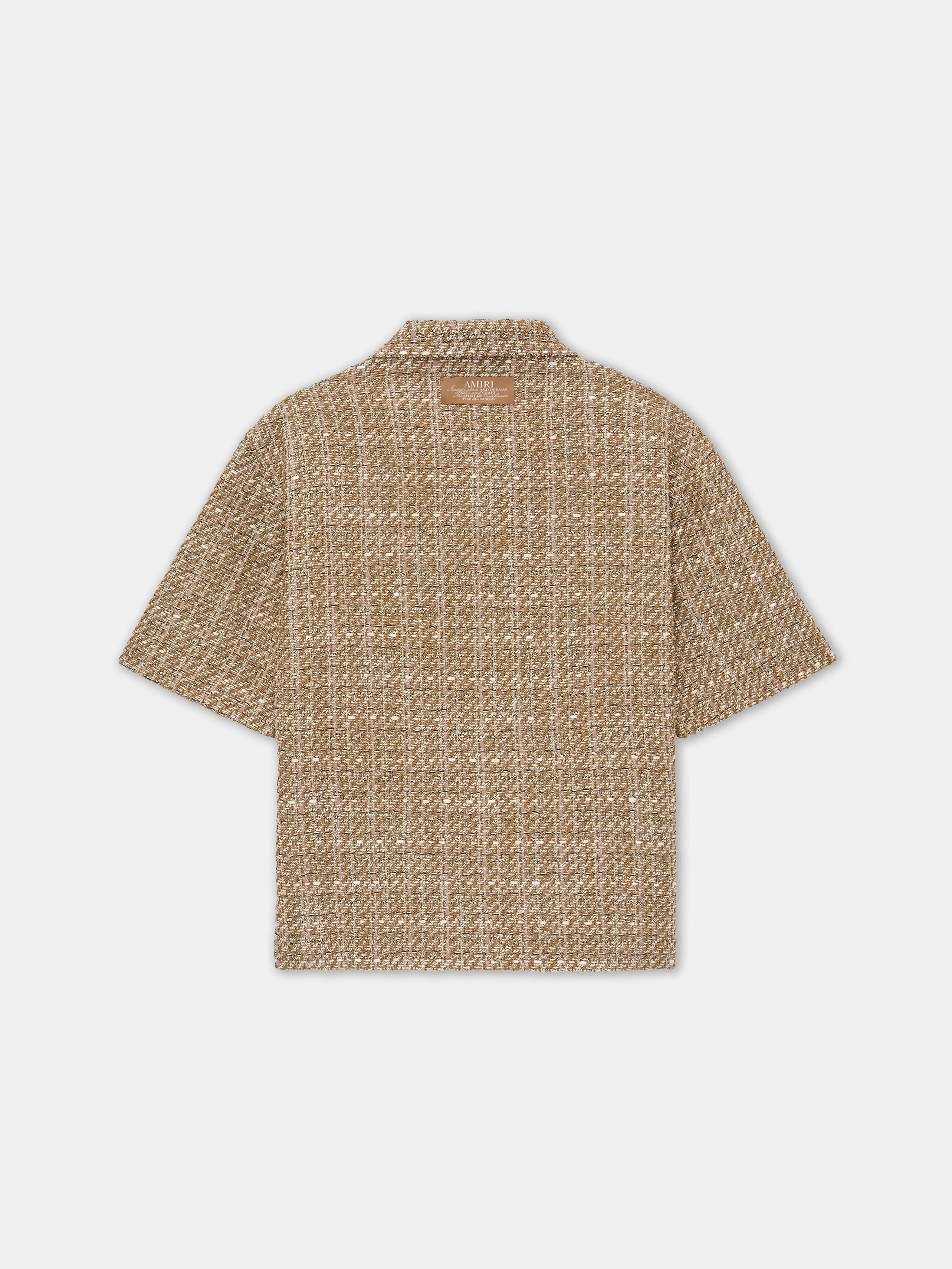 BOUCLE CAMP SHIRT - Camel - Image 3