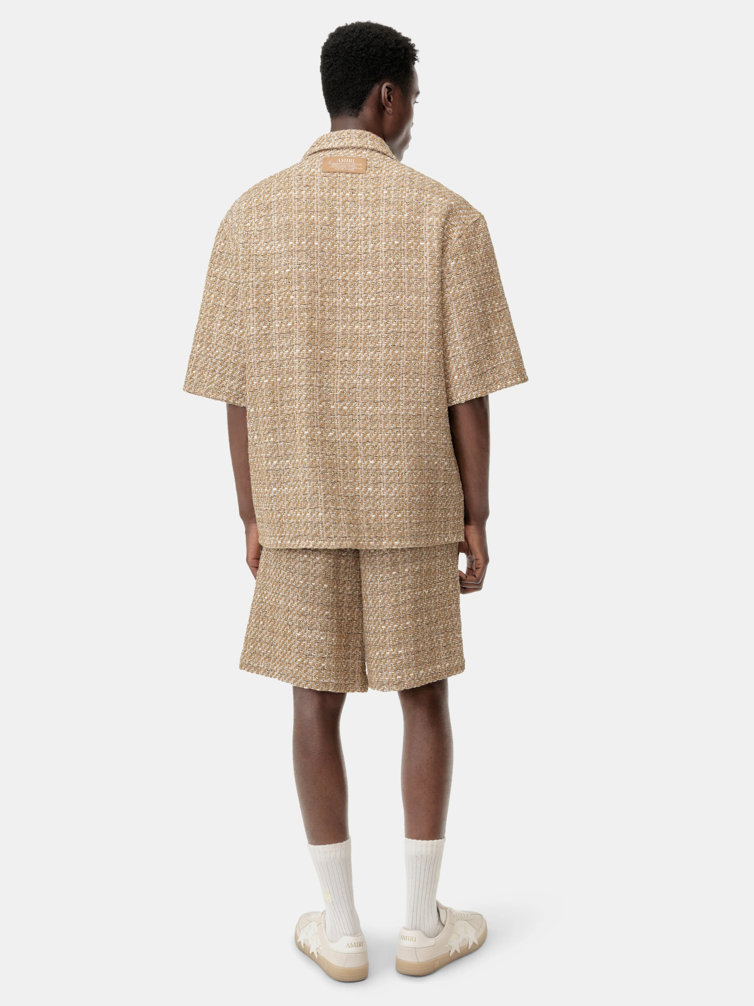 BOUCLE CAMP SHIRT - Camel - Image 5