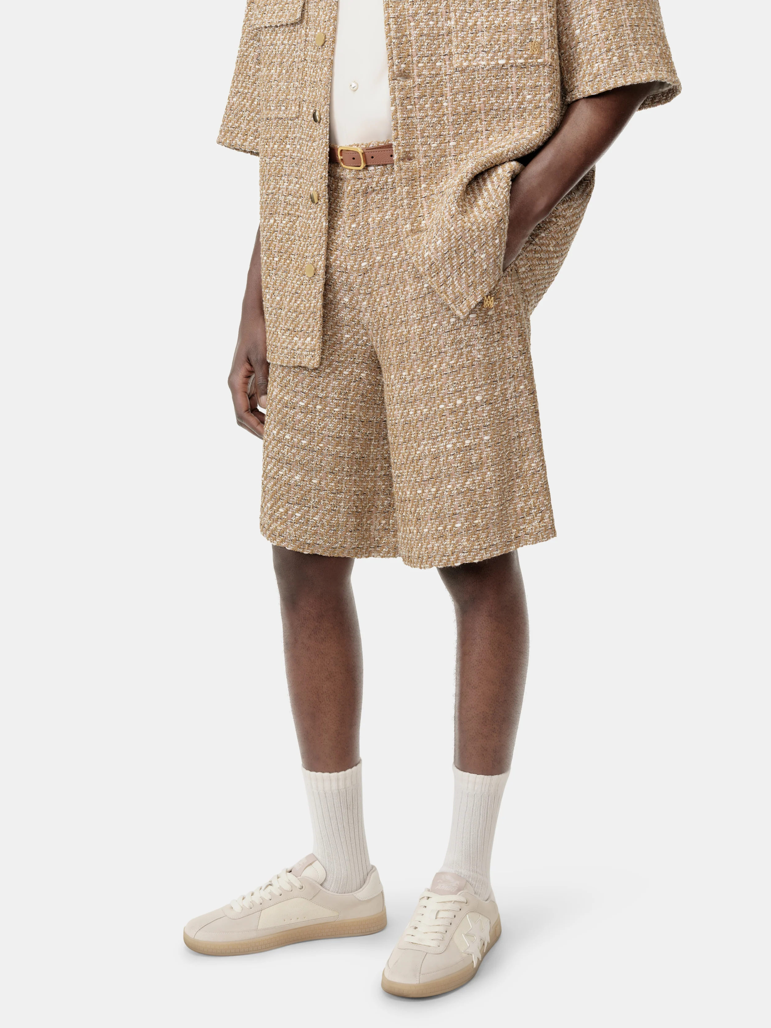 BOUCLE SHORT - Camel - Image 4