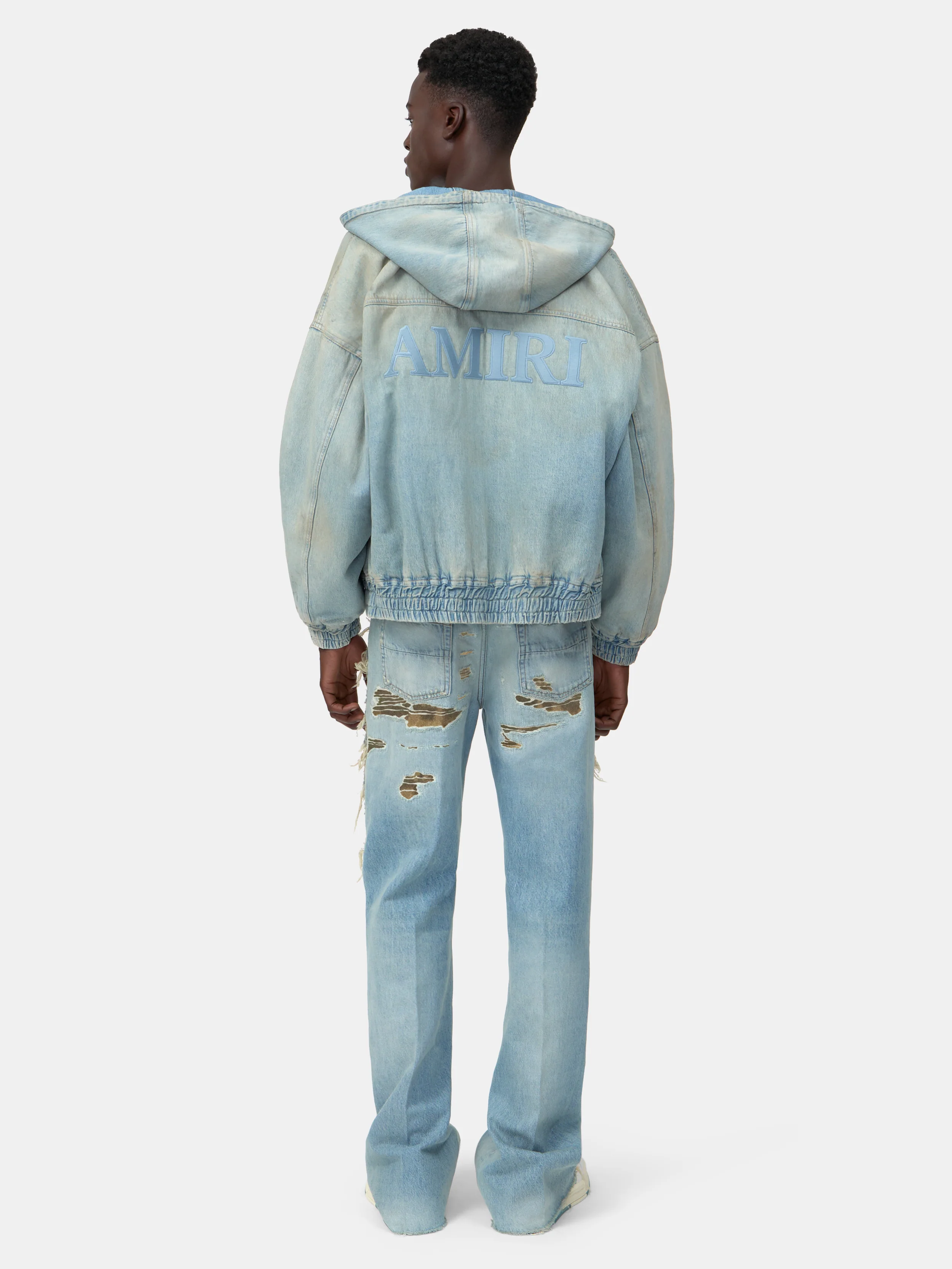 CAMO REPAIR BOOT CUT JEAN - Mist Indigo - Image 4