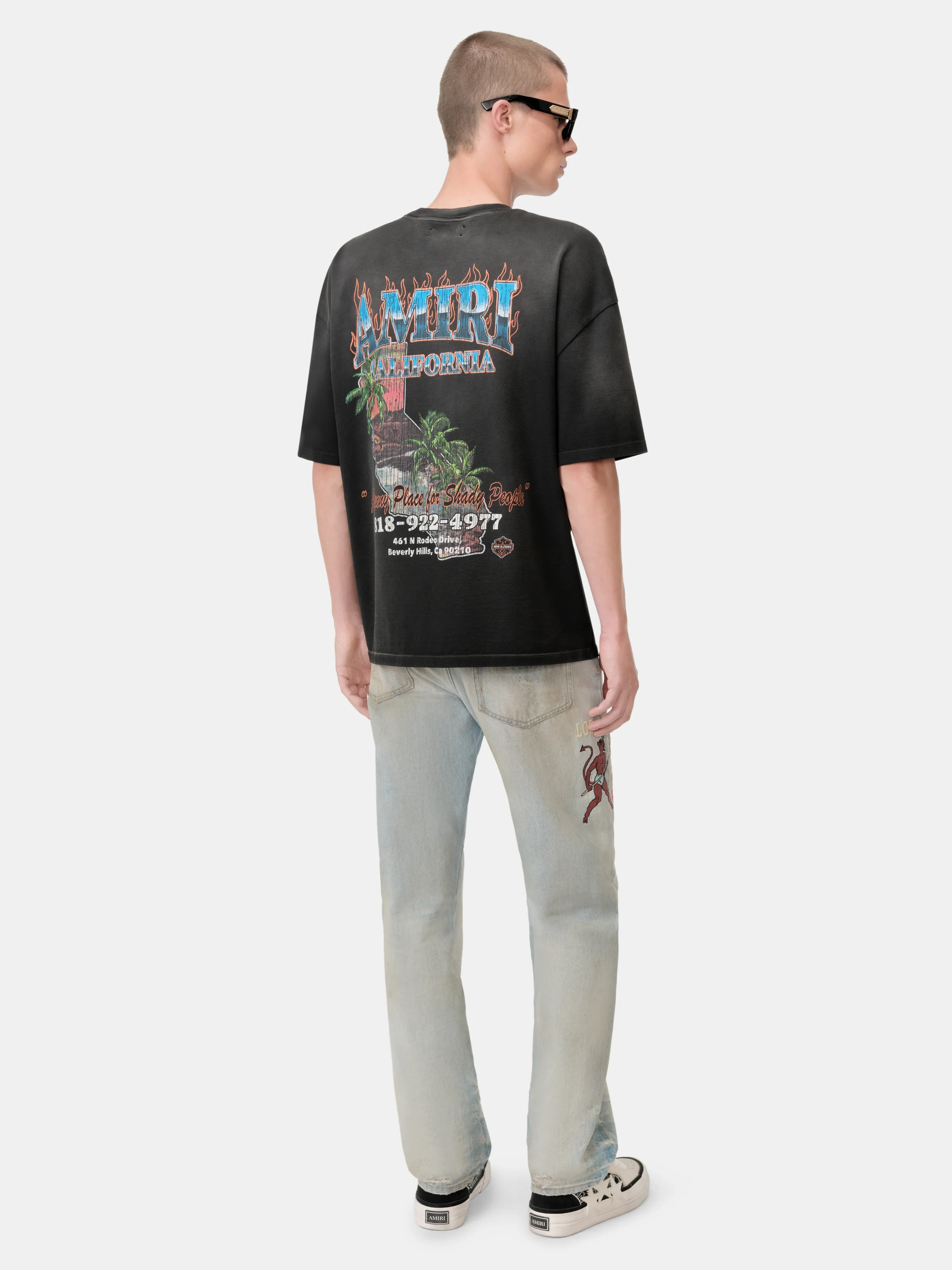 EMBROIDERED SINNERS JEAN - Perfect Antique Indigo - Image 5