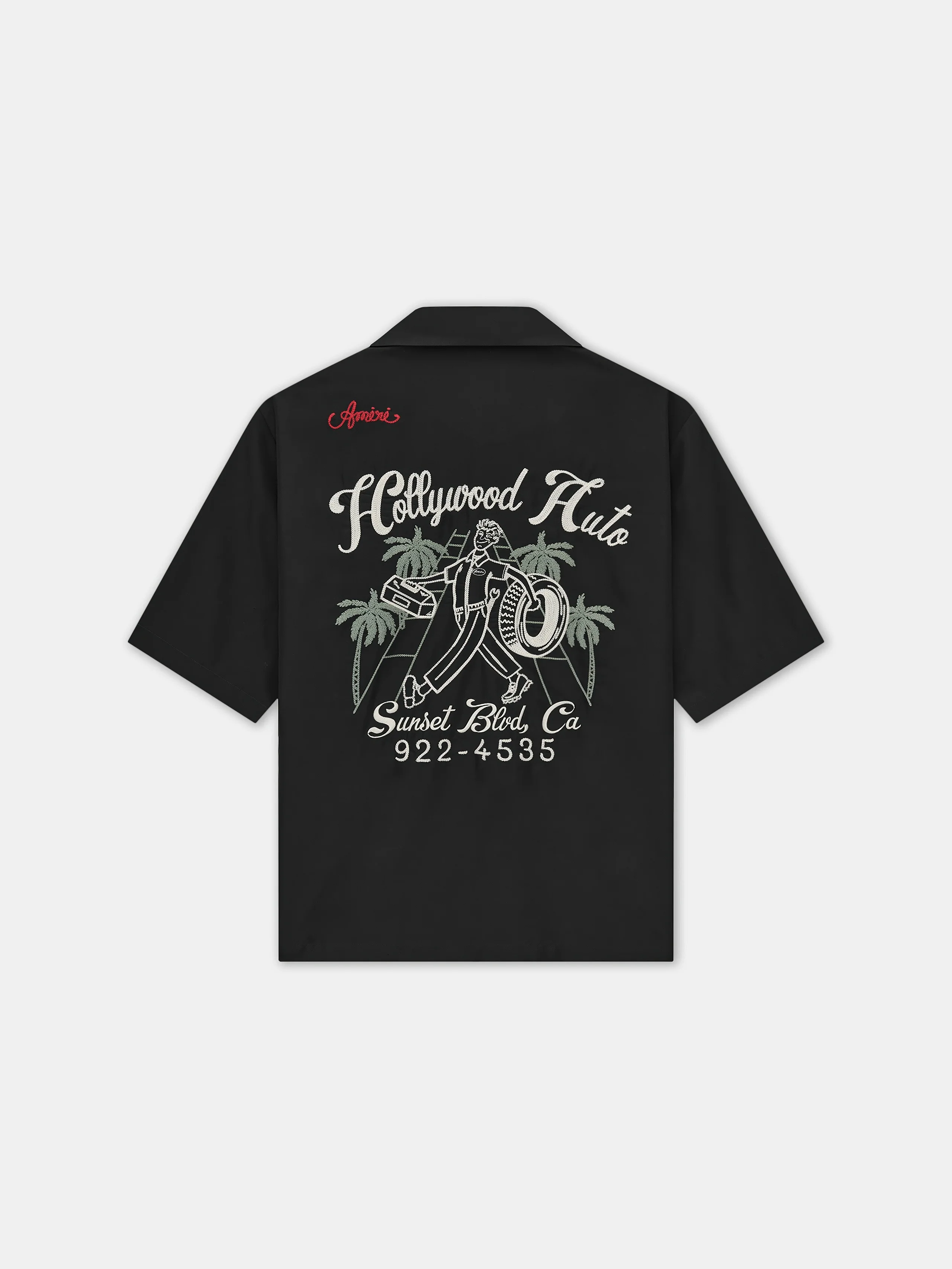 HOLLYWOOD AUTO BOWLING SHIRT - Black - Image 3