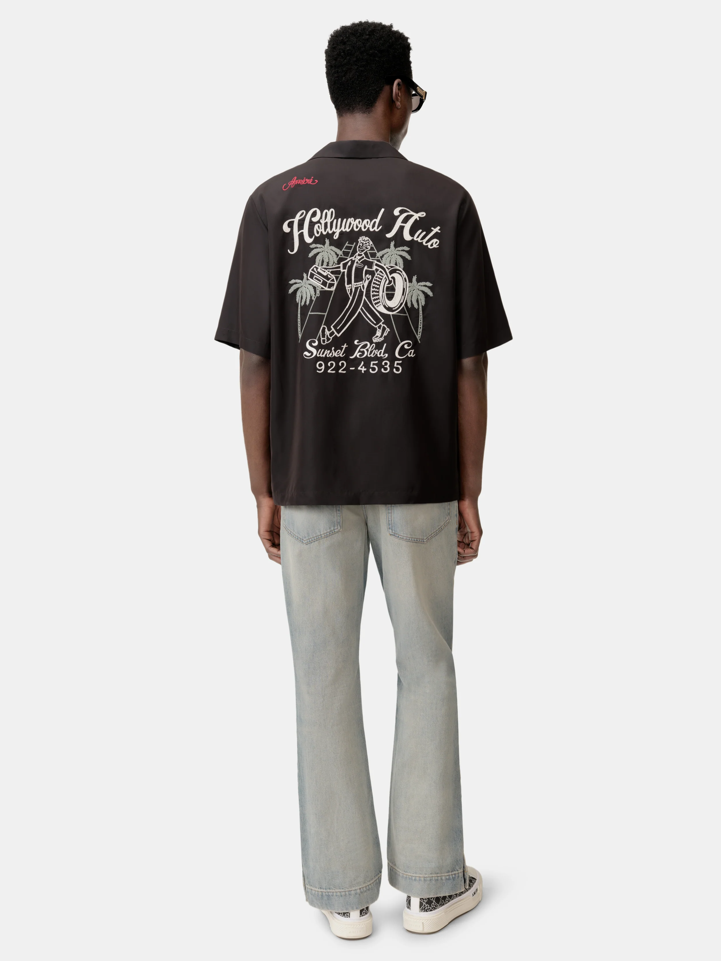 HOLLYWOOD AUTO BOWLING SHIRT - Black - Image 5