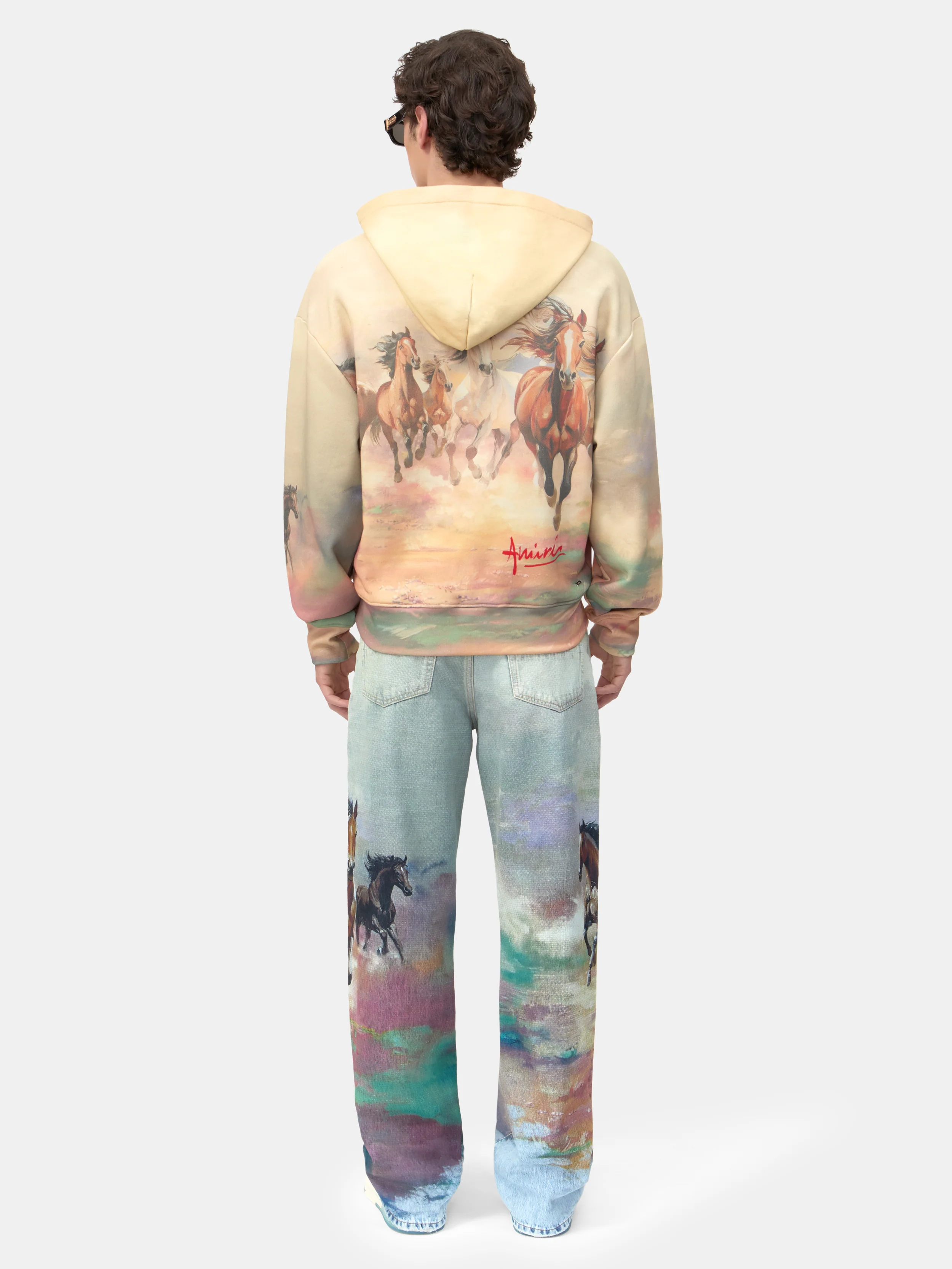 HORSES OVERSIZED HOODIE - Multi - Image 4