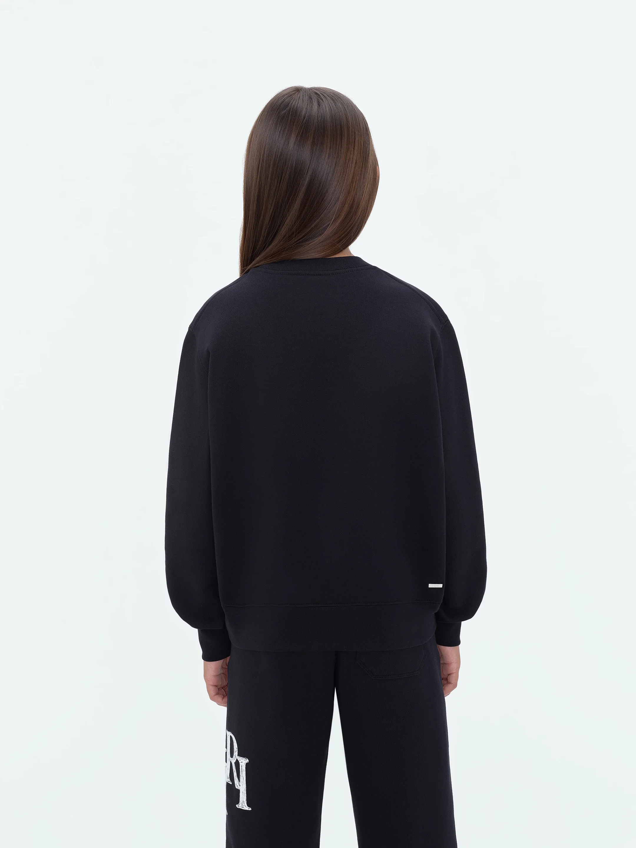 KIDS - AMIRI STAGGERED SCRIBBLE CREWNECK - Black - Image 5