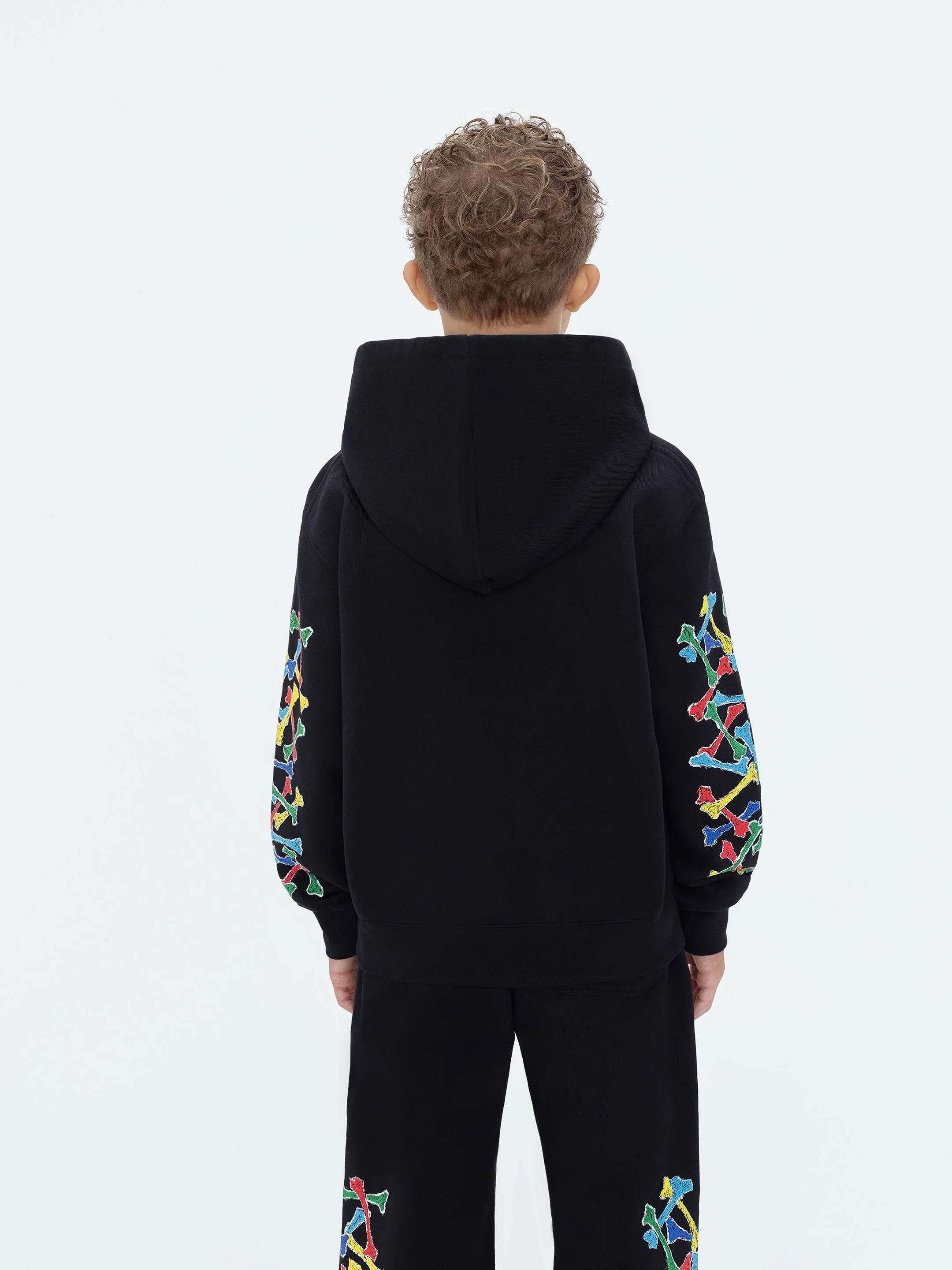 KIDS - Kids Amiri Bones Scribble Hoodie - Black - Image 5