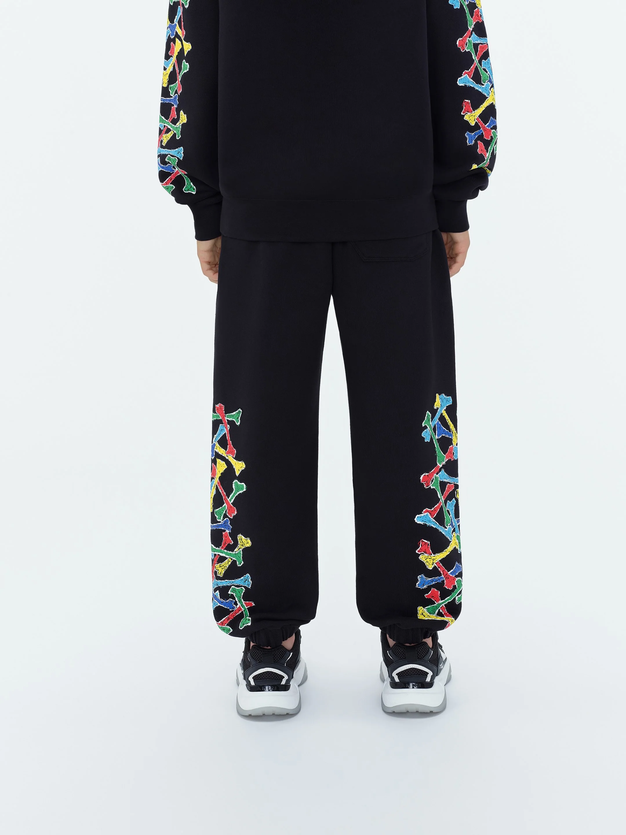 KIDS - Kids Amiri Bones Scribble Sweatpant - Black - Image 4