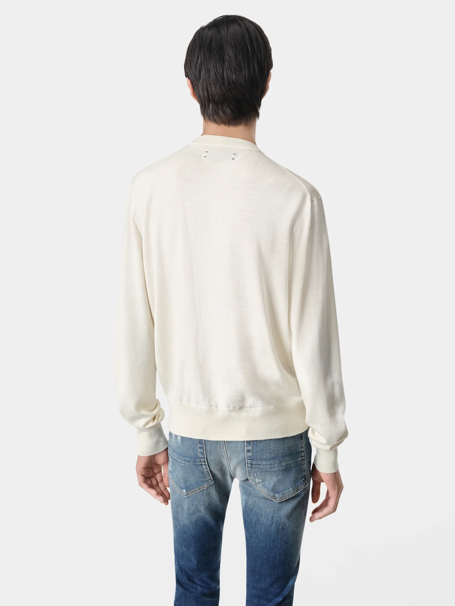 LONG SLEEVE CREW-ALABASTER - Image 4