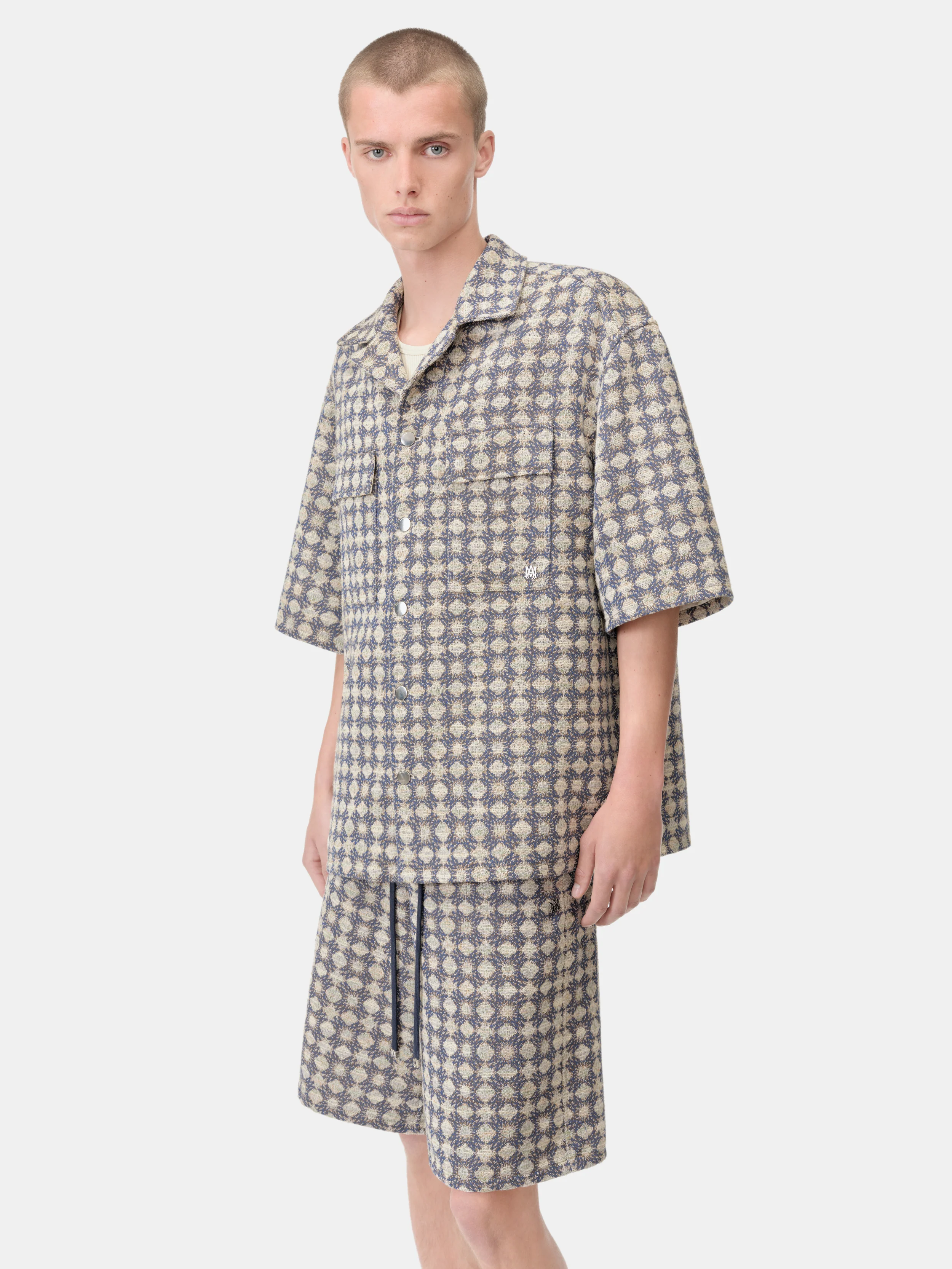 MA QUAD BOUCLE CAMP SHIRT - Midnight Blue - Image 4