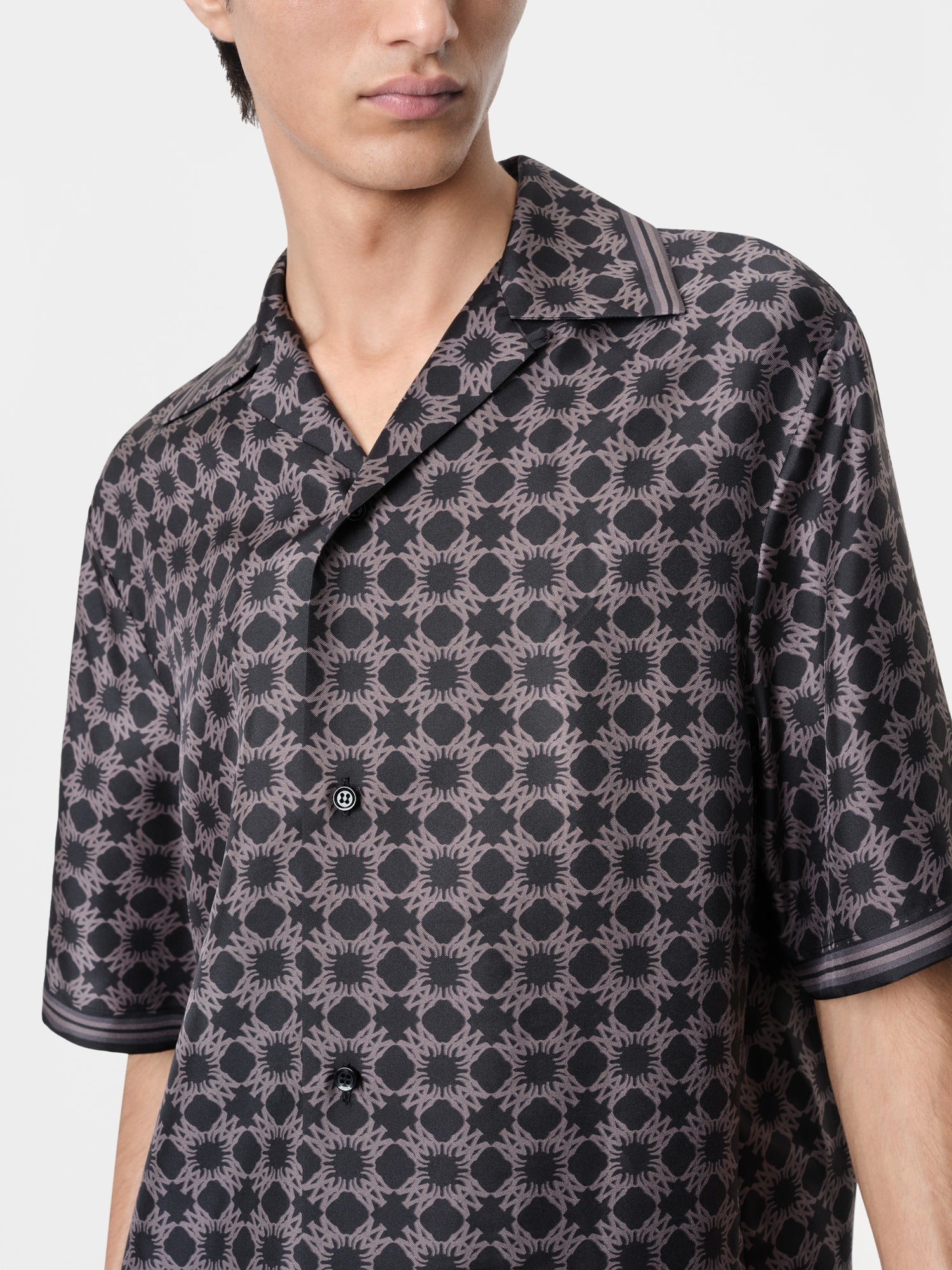 MA QUAD BOWLING SHIRT - Black - Image 5