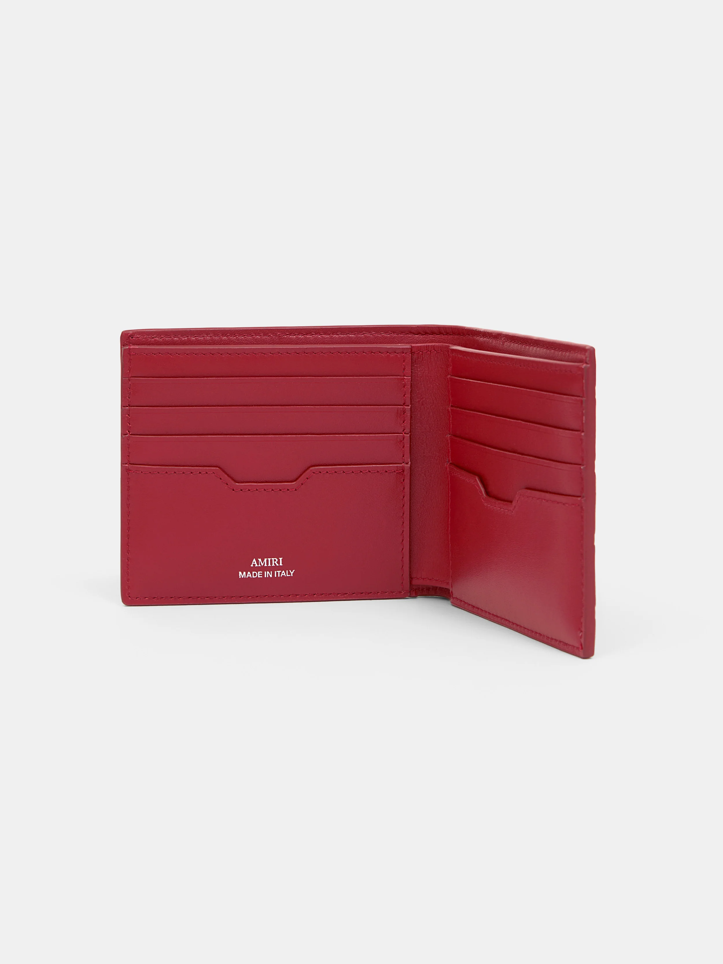 MA QUAD LEATHER BIFOLD - Red Rose - Image 3