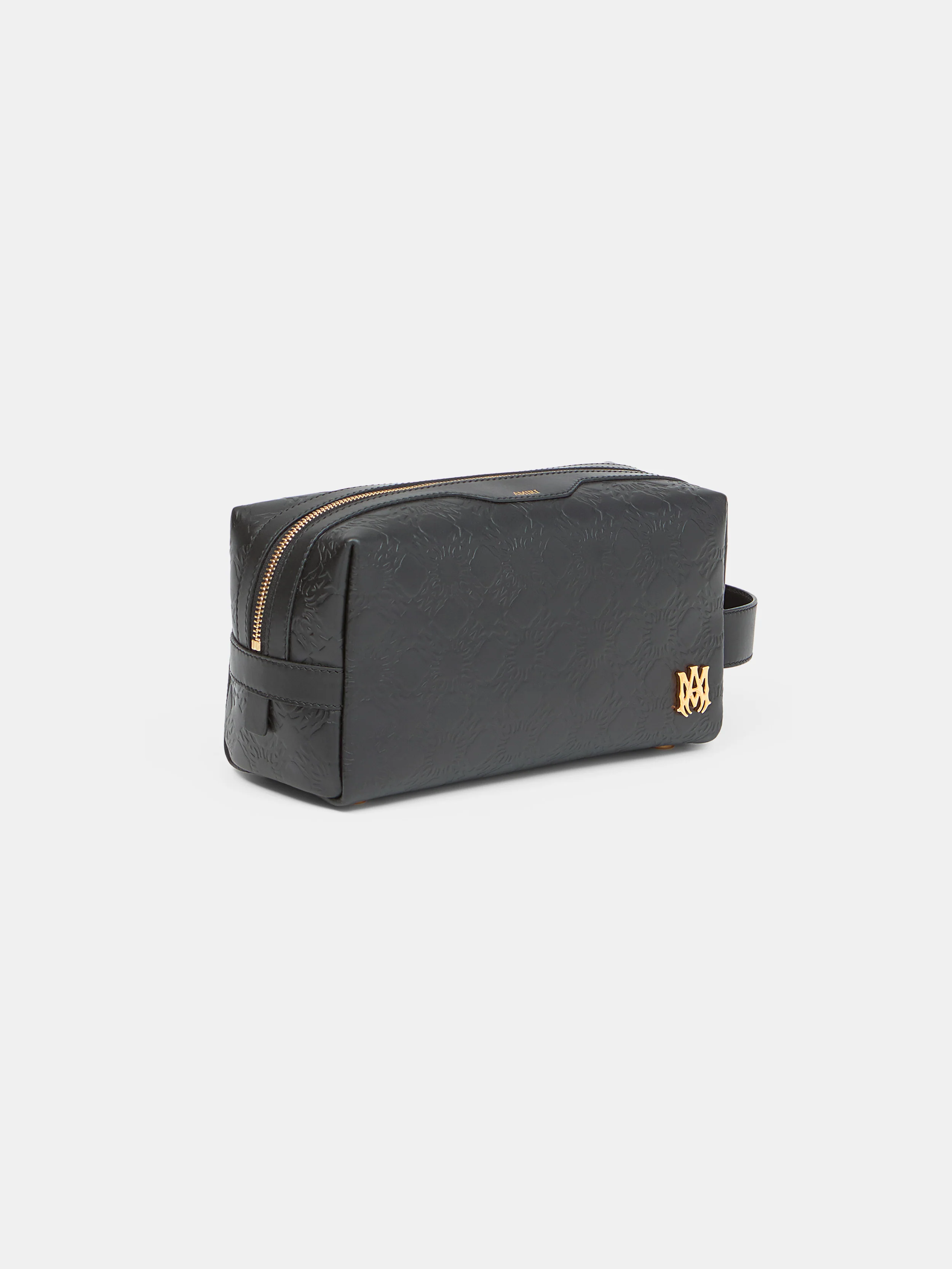 MA QUAD LEATHER DOPP KIT - Black - Image 3