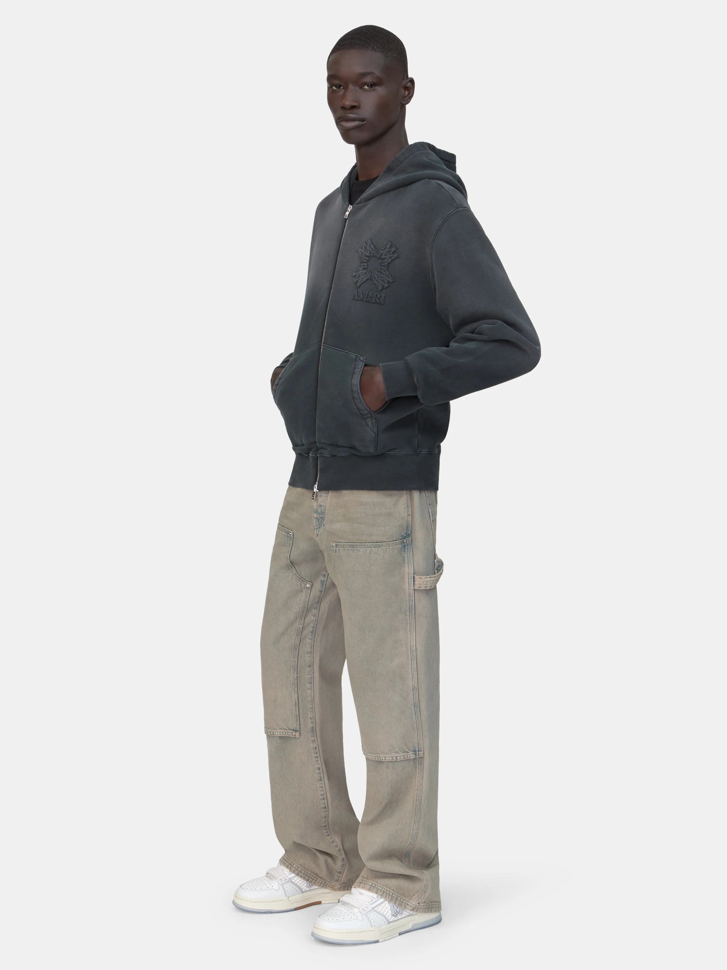 MA QUAD ZIP HOODIE - Black - Image 3