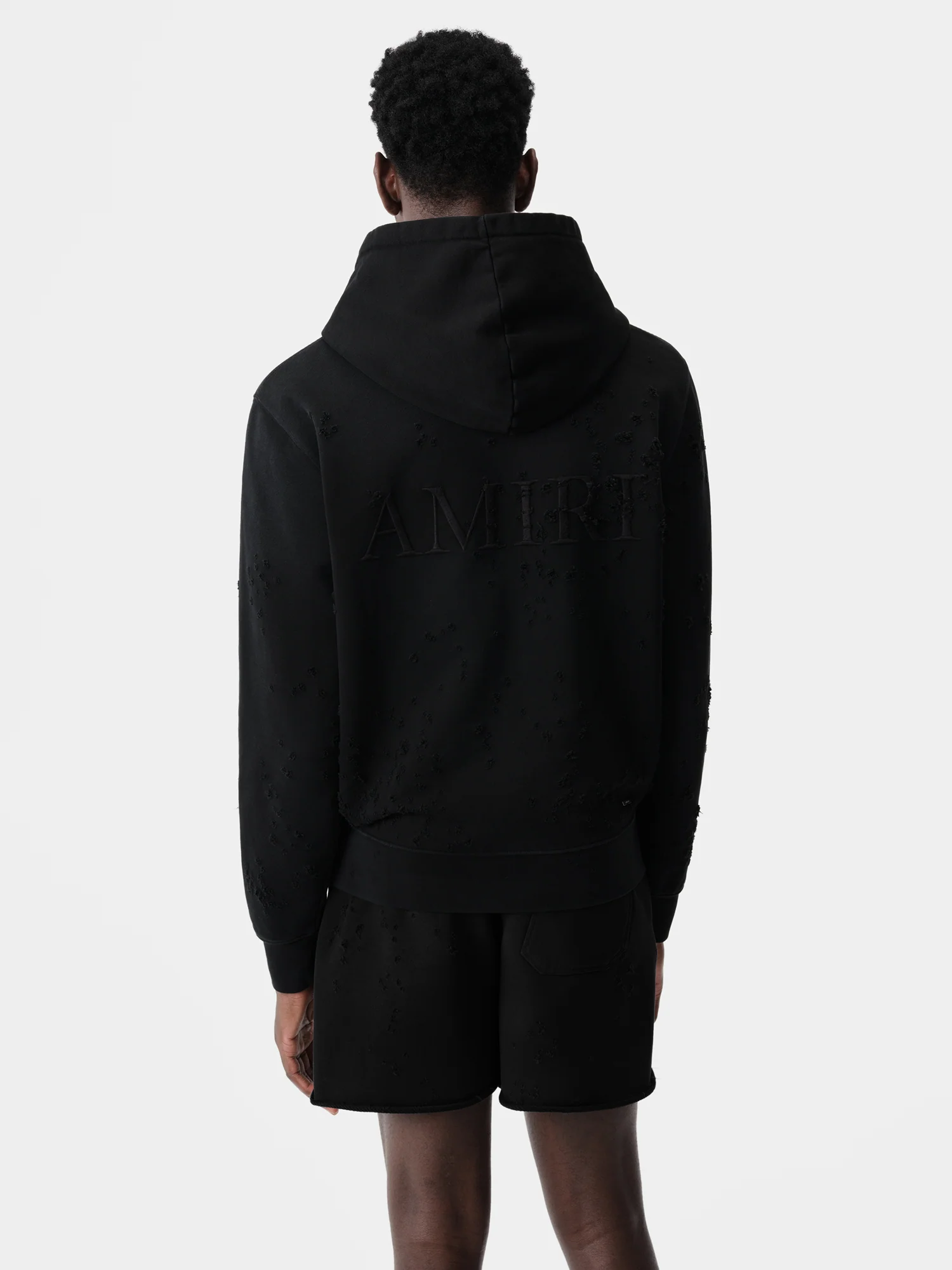 MA SHOTGUN EMBROIDERED HOODIE - Black - Image 4
