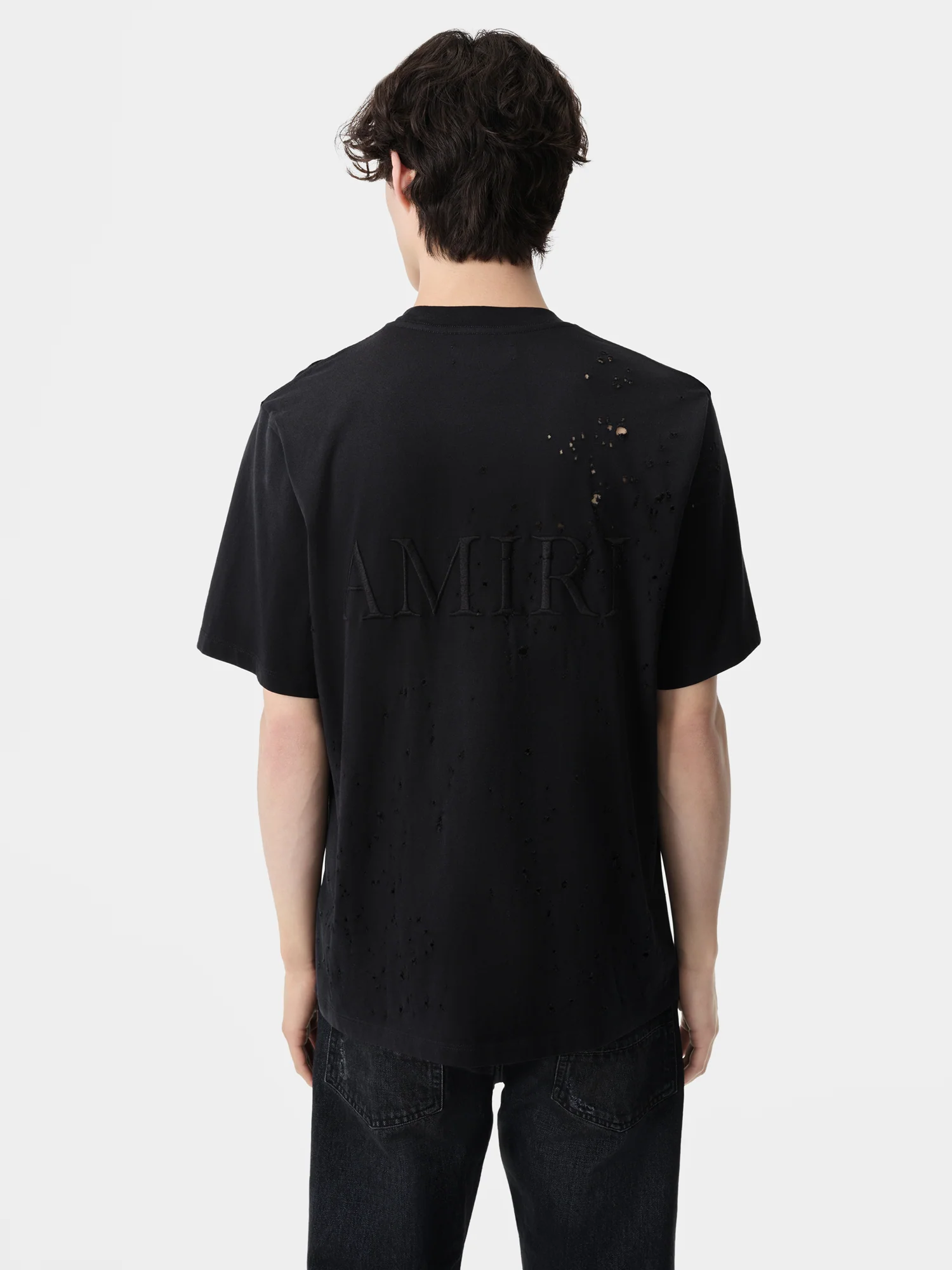 MA SHOTGUN EMBROIDERED TEE - Black - Image 4