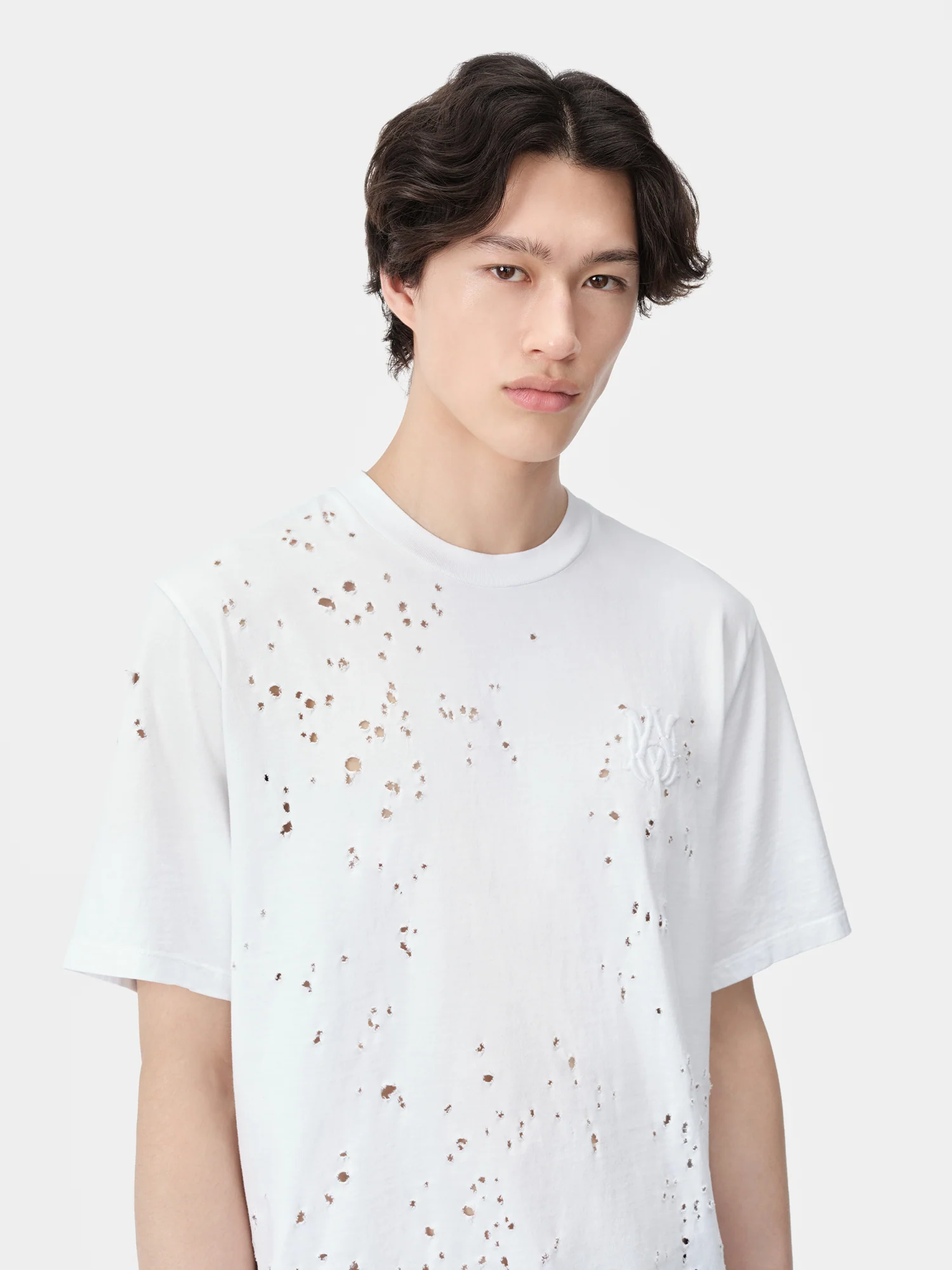 MA SHOTGUN EMBROIDERED TEE - White - Image 5