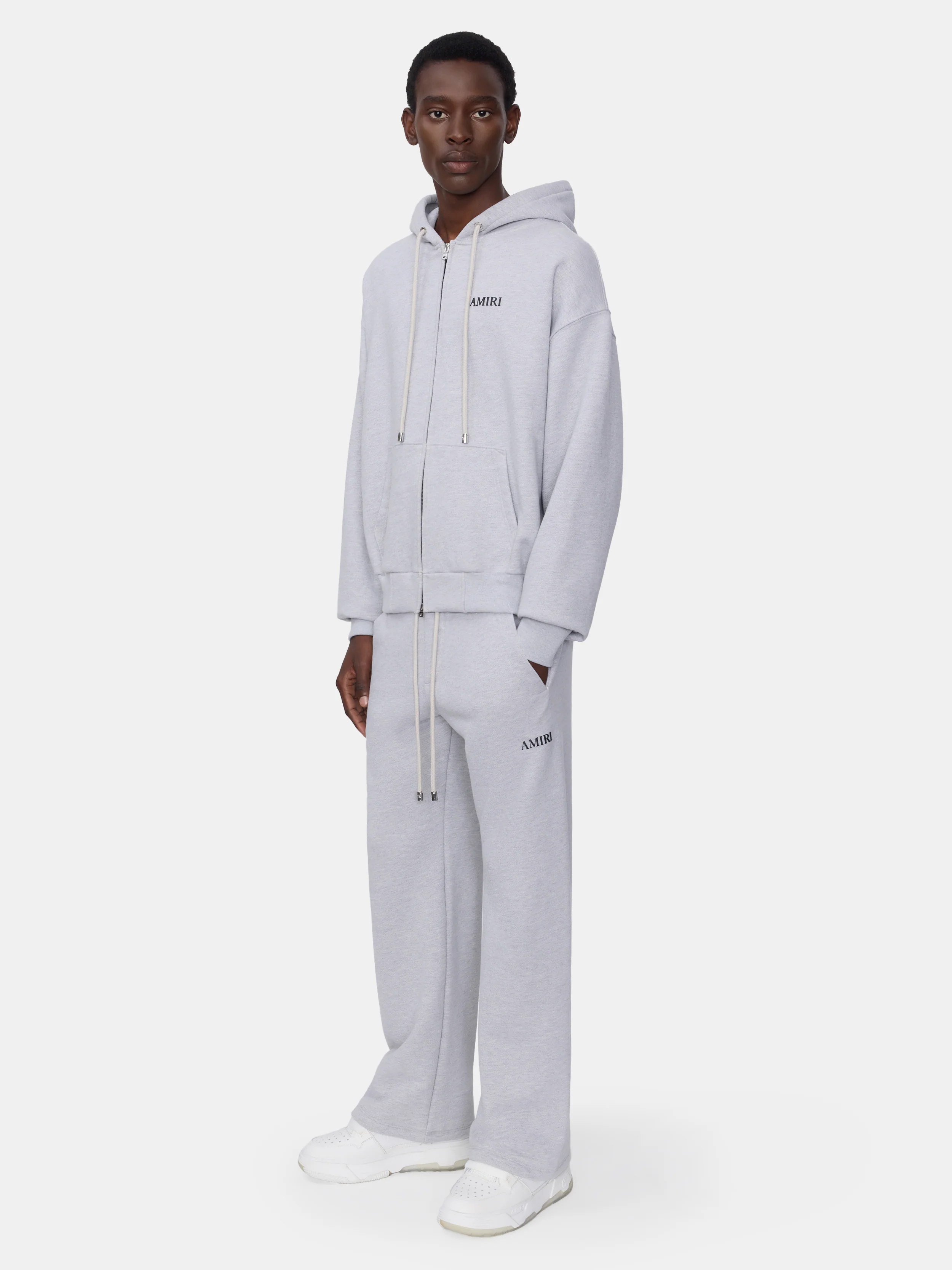 RELAXED PULL ON SWEATPANT - HEATHER GREY - Image 3