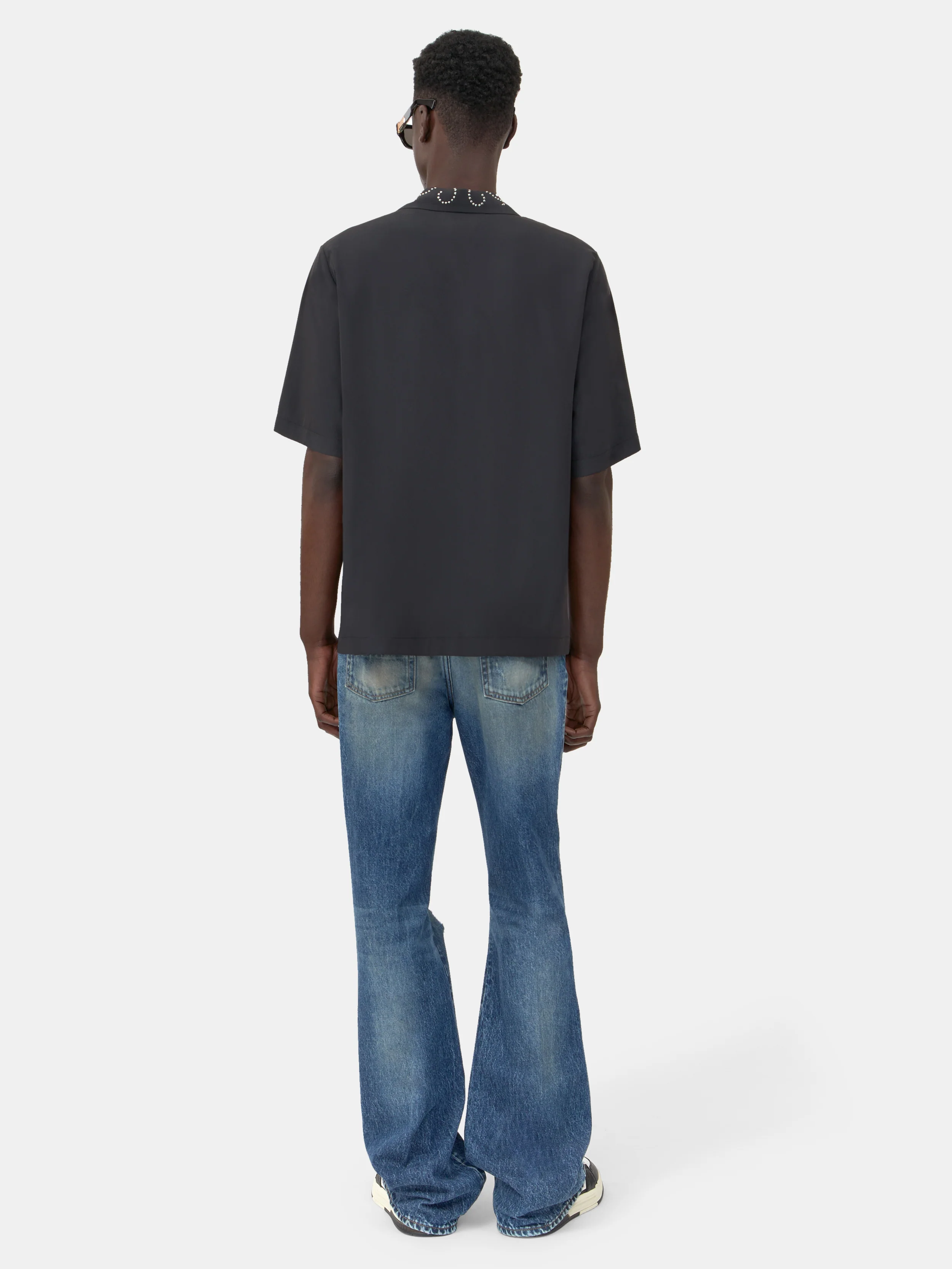 SLASHED BOOT CUT JEAN - Denim Lapis - Image 4