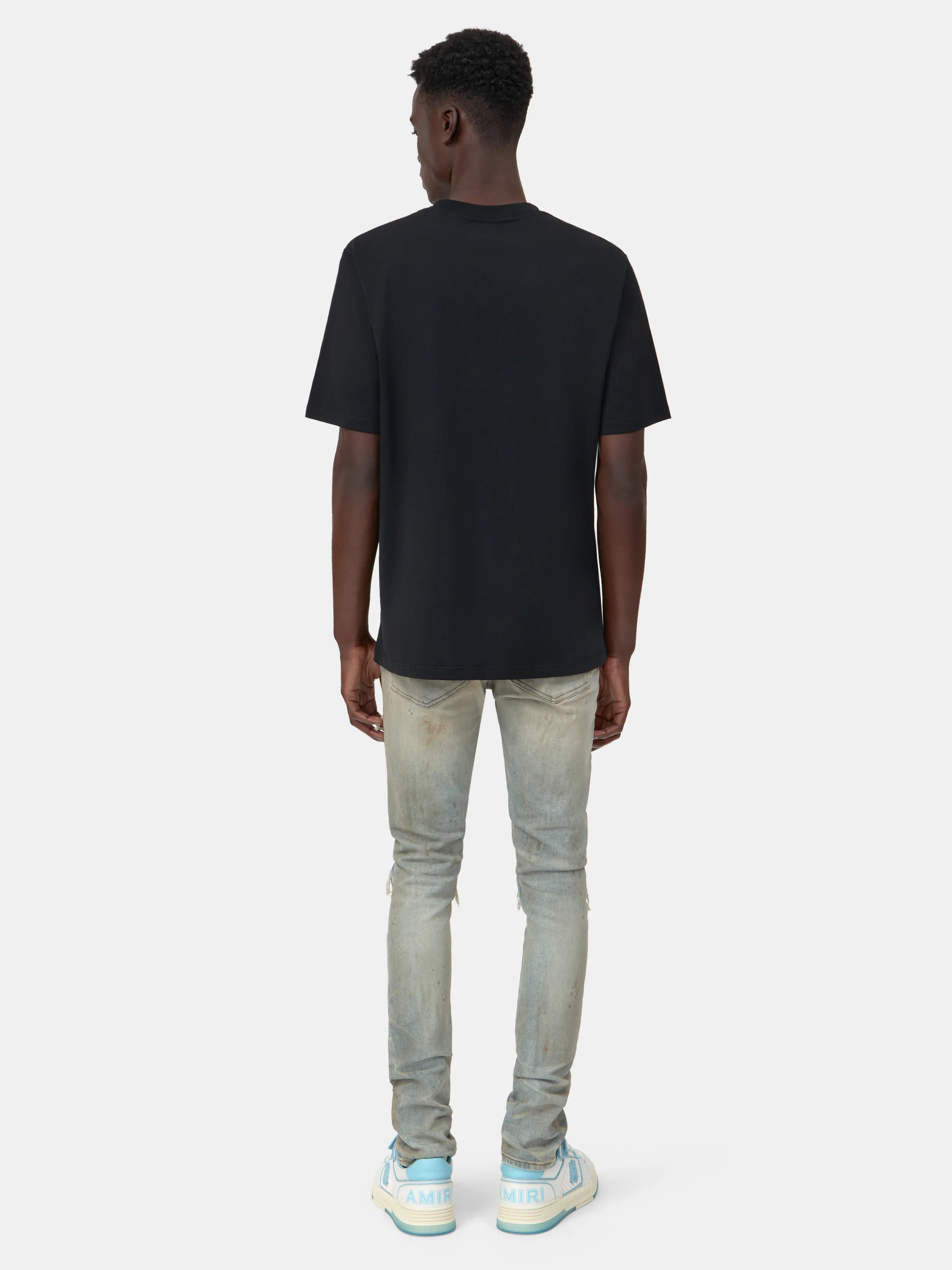 VARSITY PATCH TEE - Black - Image 4