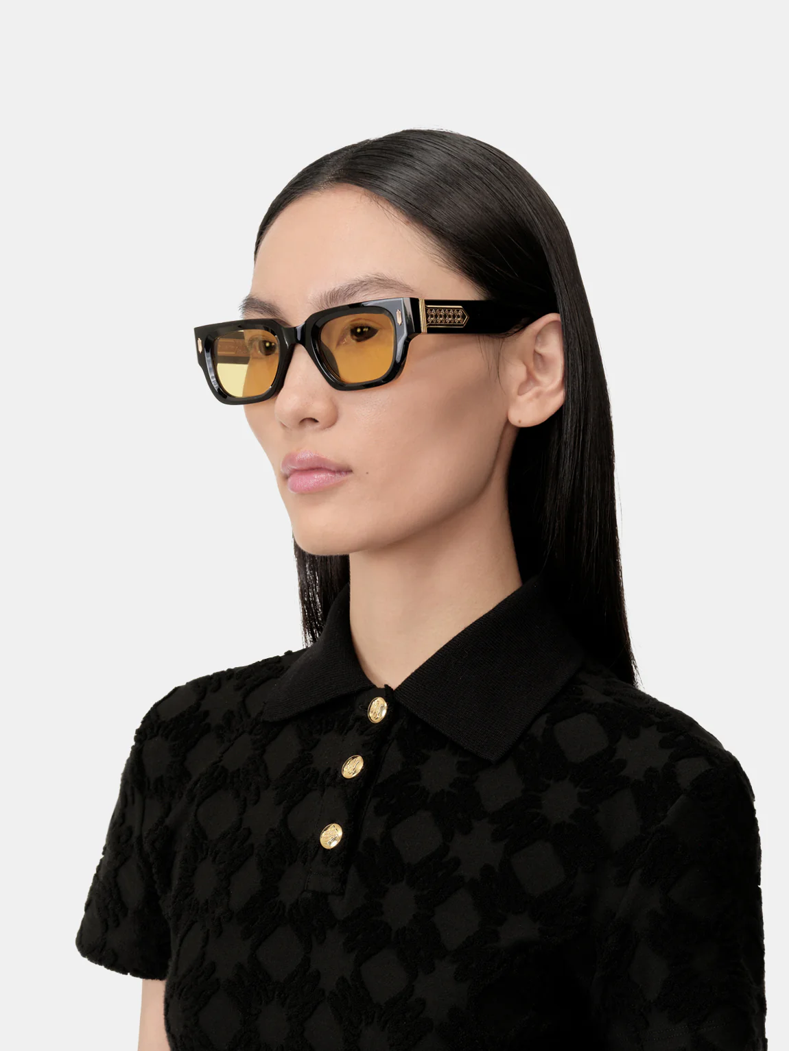 VENICE SUNGLASSES - Black Yellow - Image 4