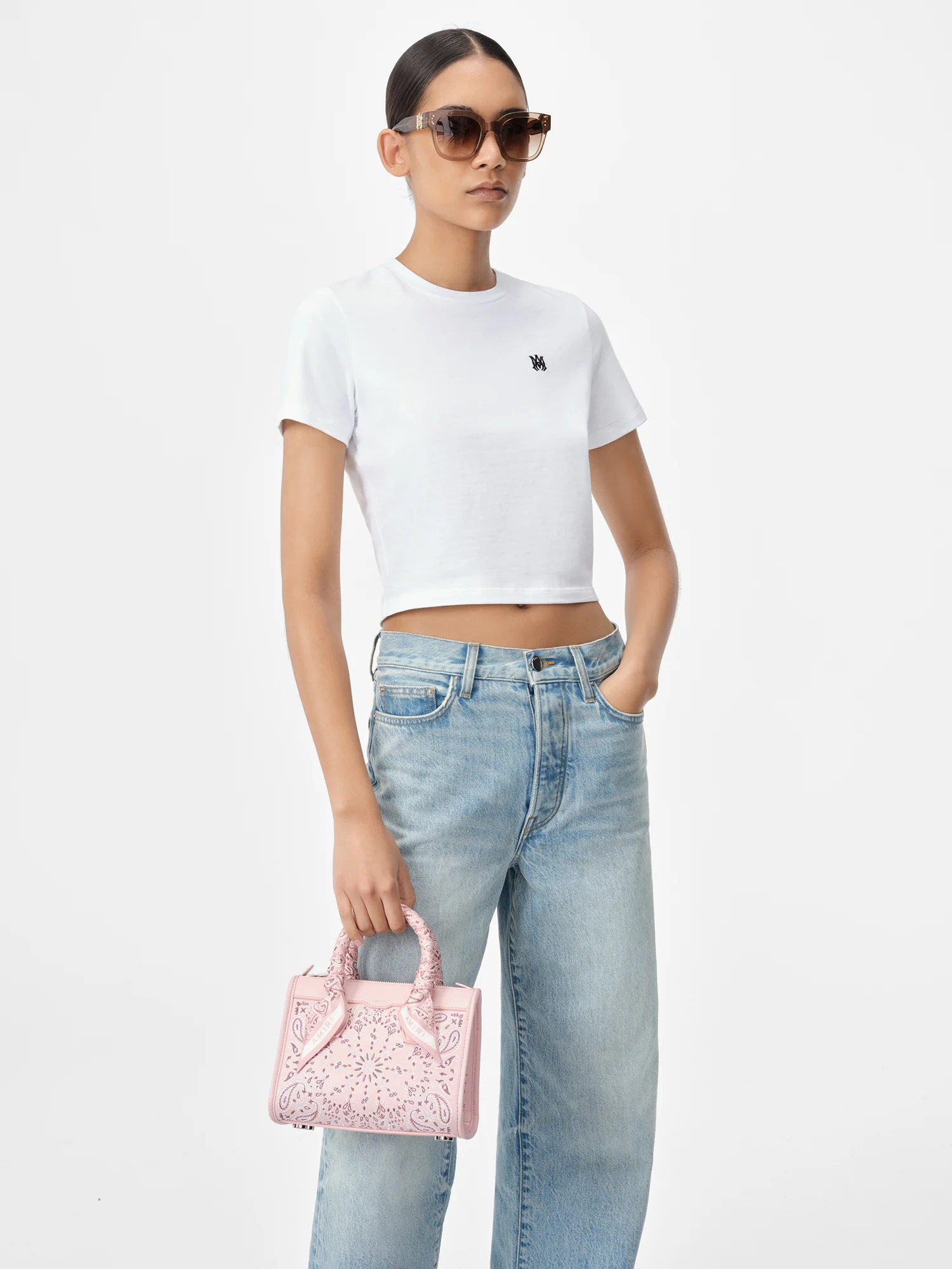 WOMEN - BANDANA MICRO TRIANGLE - Pink - Image 7