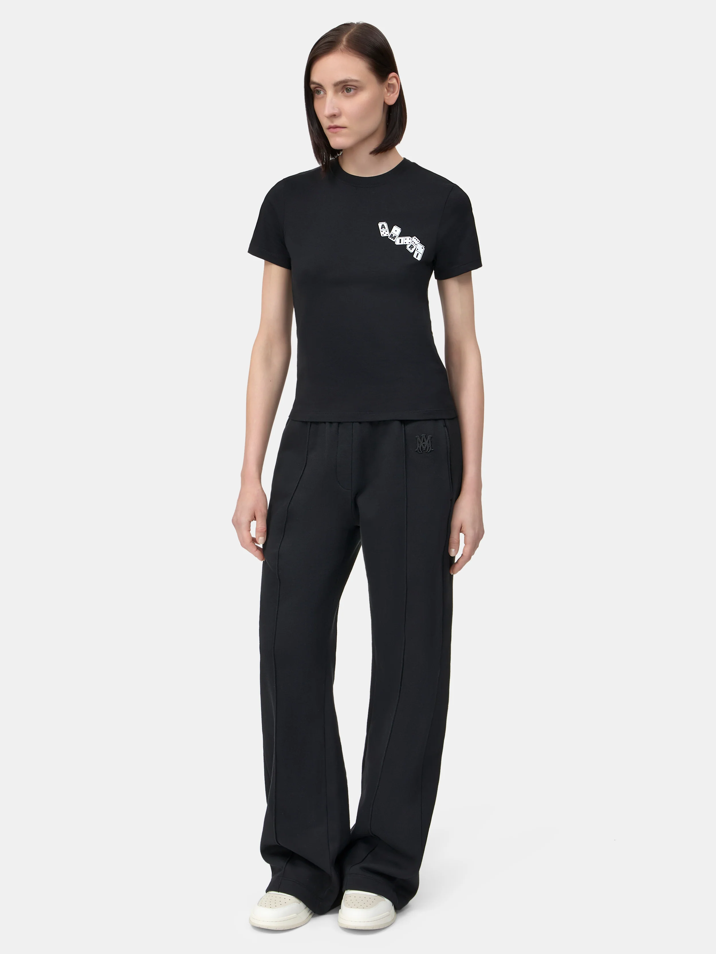 WOMEN - WOMEN'S AMIRI DOMINO TEE - Black - Image 3