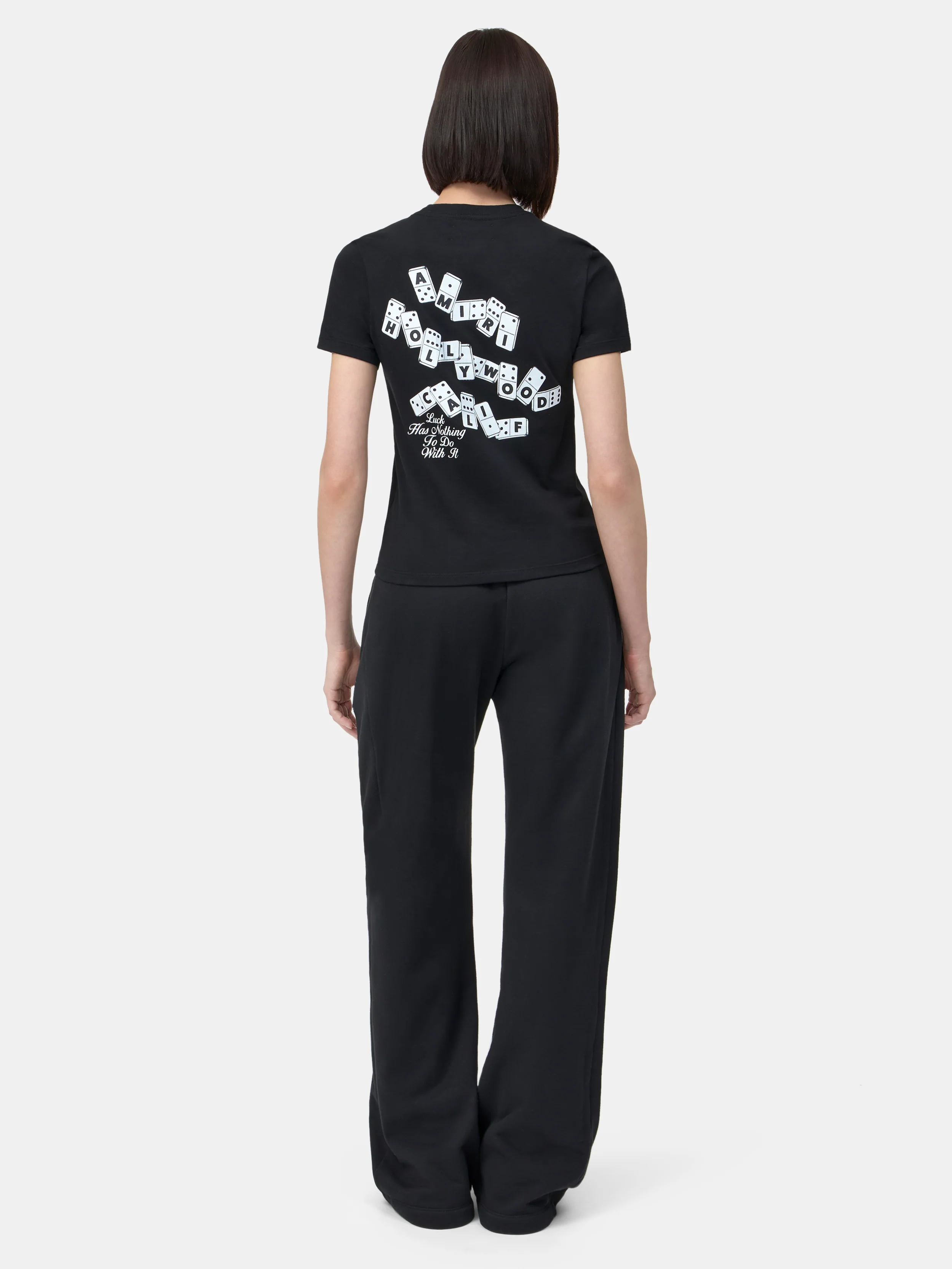 WOMEN - WOMEN'S AMIRI DOMINO TEE - Black - Image 4