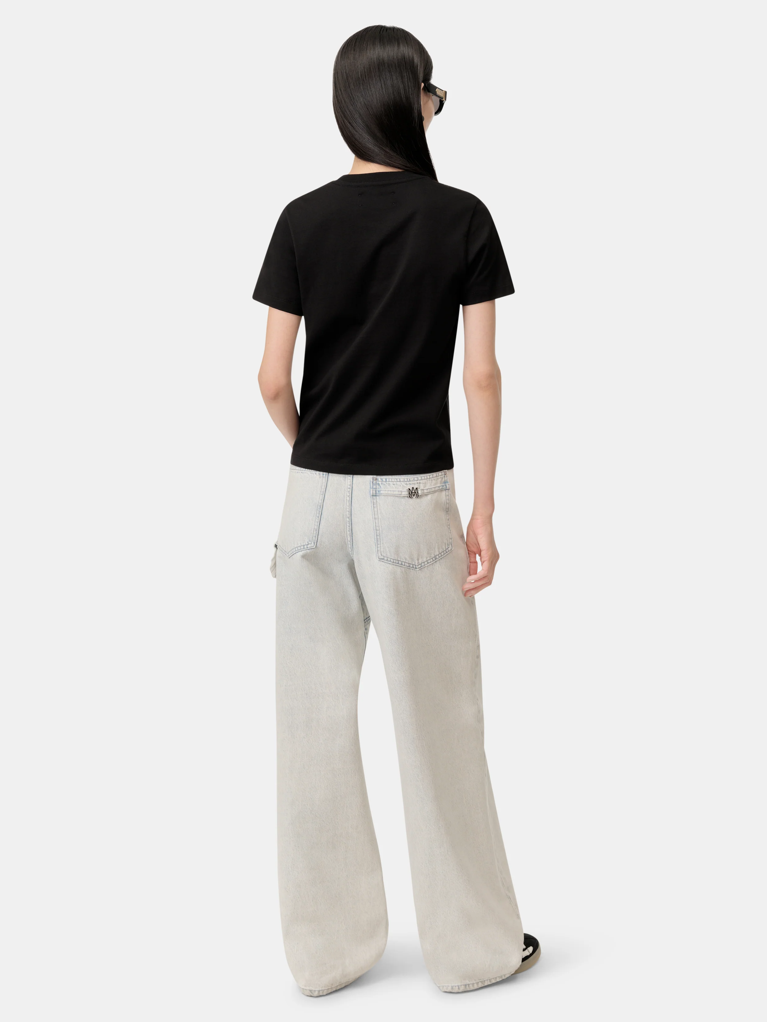 WOMEN - WOMEN'S AMIRI HOLLYWOOD TEE - Black - Image 5