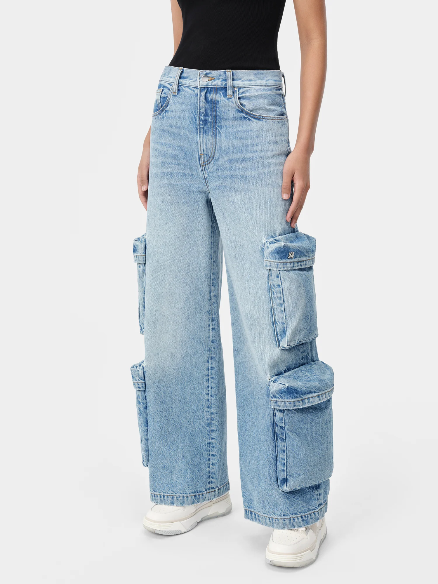 WOMEN - WOMEN'S BAGGY CARGO JEAN - ANTIQUE INDIGO - Image 3