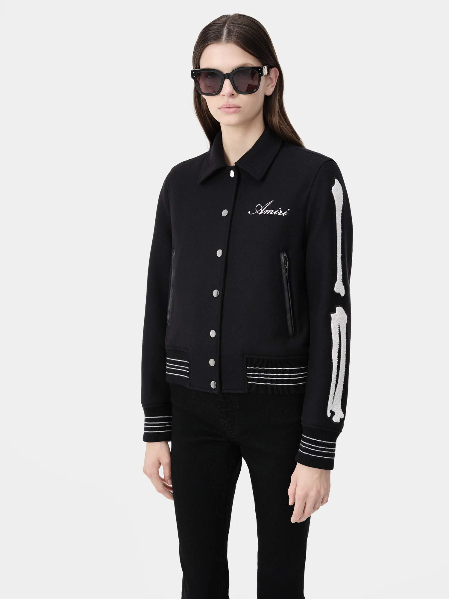WOMEN - WOMEN'S BONES JACKET - Black - Image 3