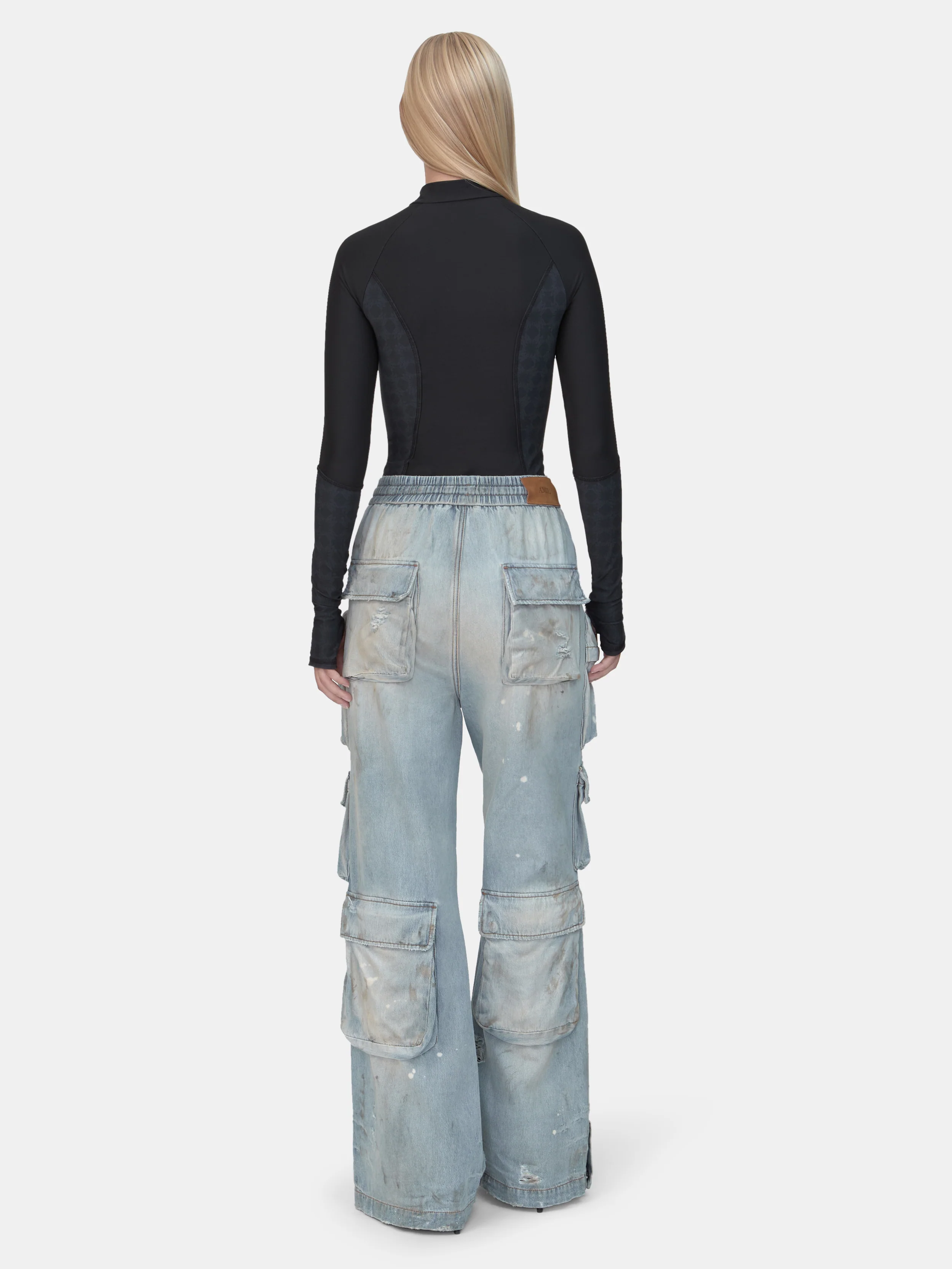 WOMEN - WOMEN'S CARGO JEAN - Perfect Antique Indigo - Image 4