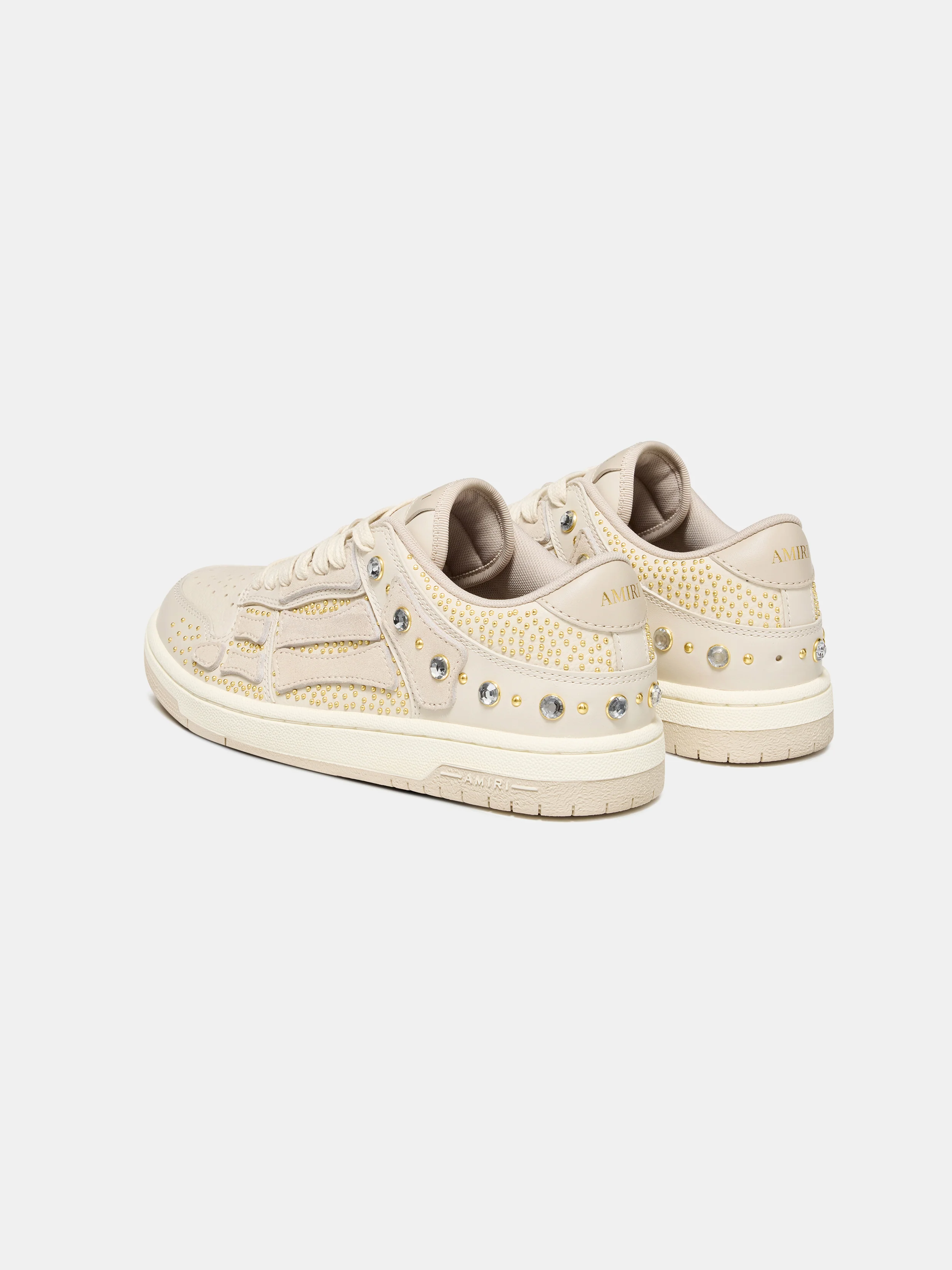 WOMEN - WOMEN'S CRYSTAL STUDDED SKEL TOP LOW - ALABASTER - Image 4