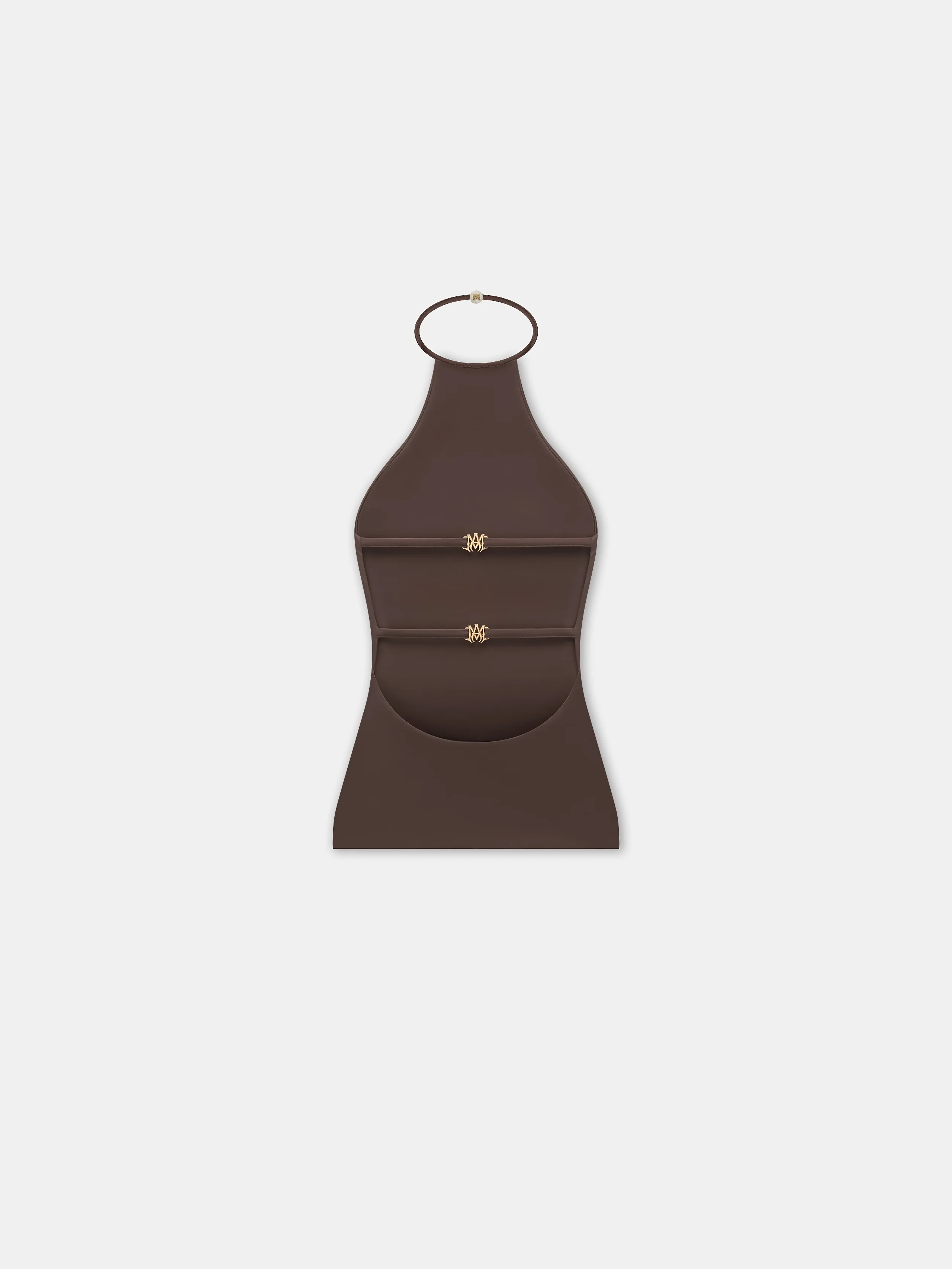 WOMEN - WOMEN'S HALTER TOP - Walnut Brown - Image 3