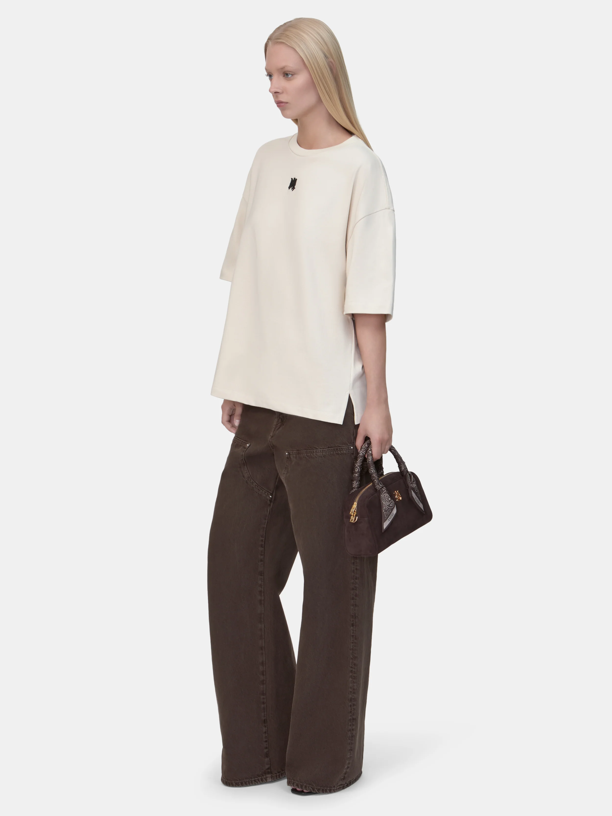 WOMEN - WOMEN'S MA DROP SHOULDER TEE - Cream - Image 3