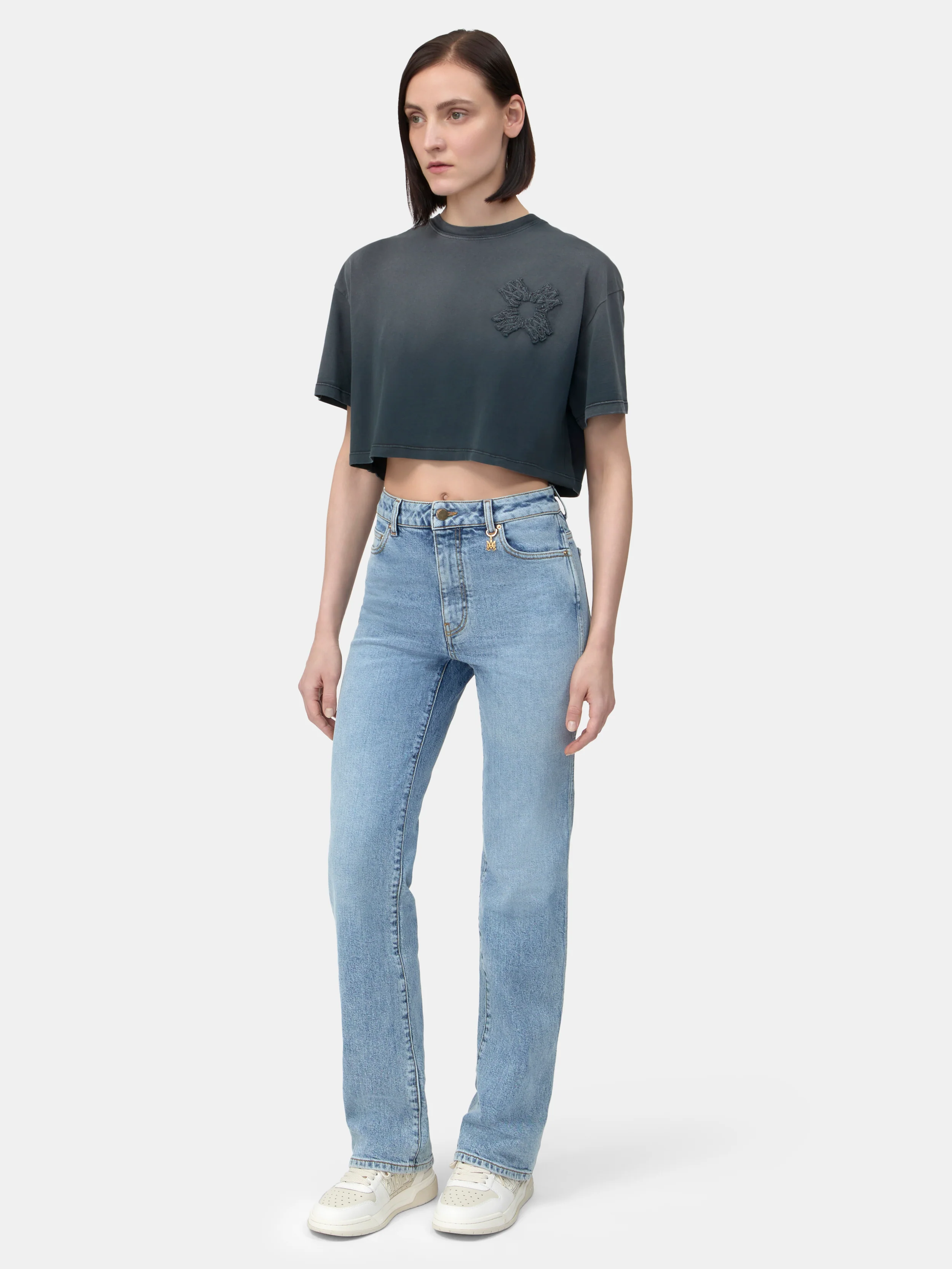 WOMEN - WOMEN'S MA QUAD CROPPED TEE - Black - Image 3