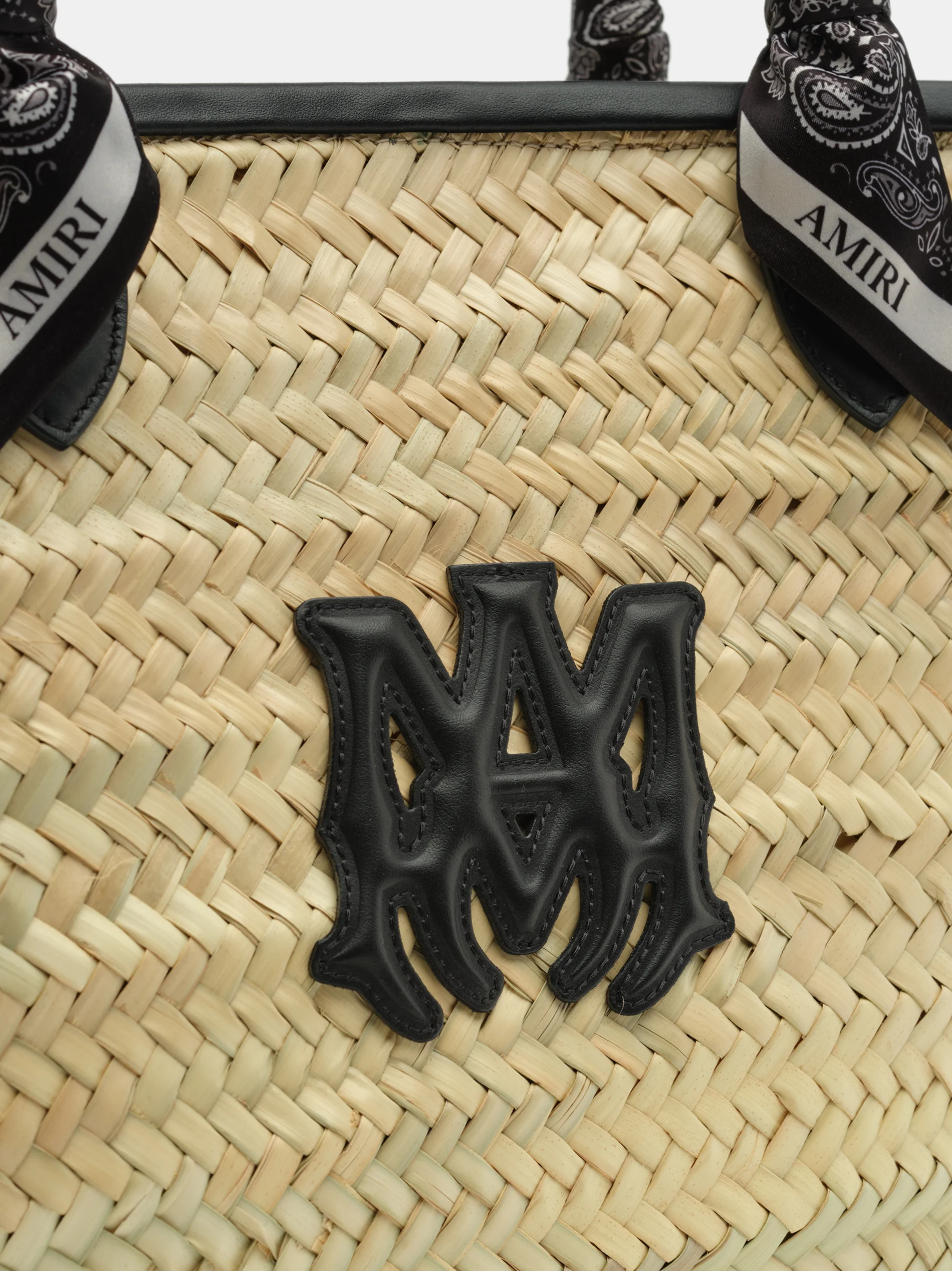 WOMEN - WOMEN'S MA RAFFIA MACRO TOTE - Black - Image 4